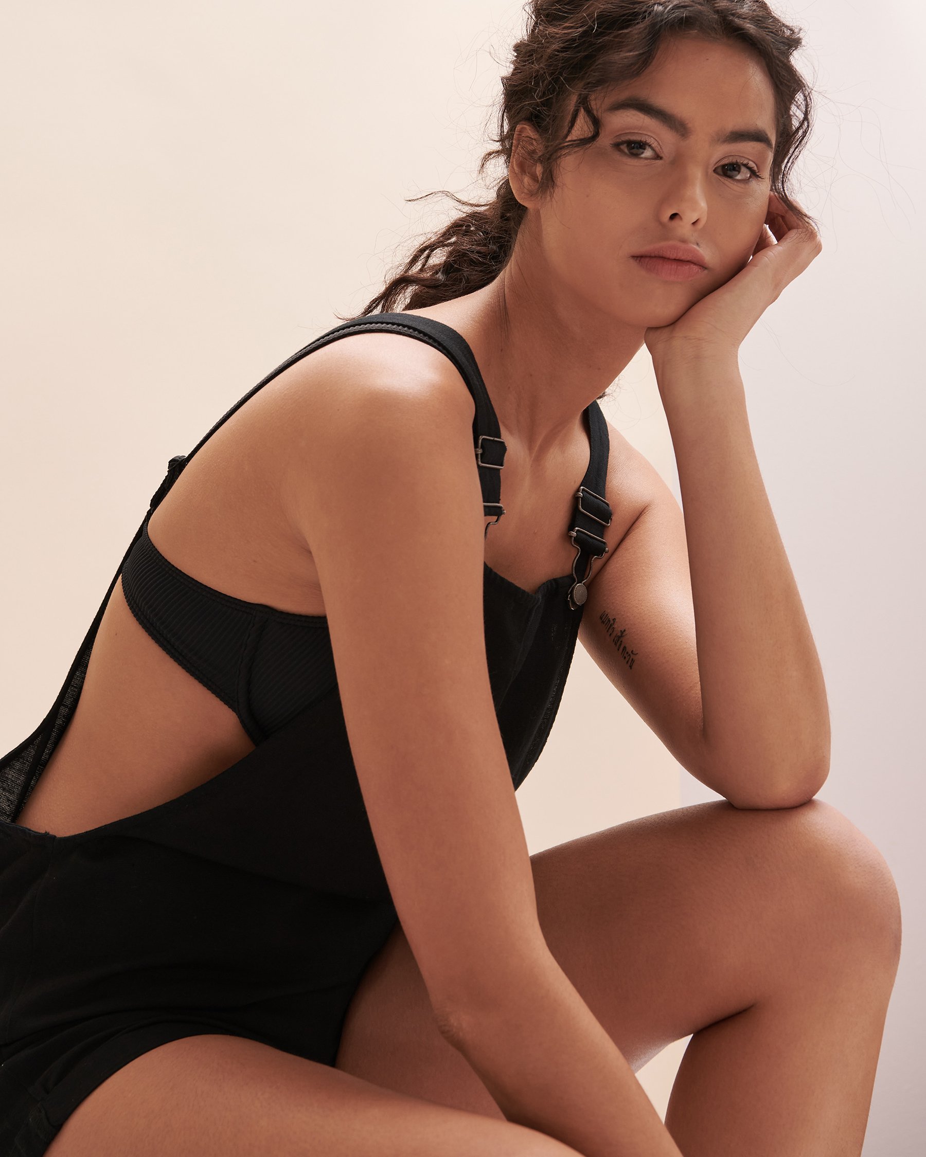 ROXY Silver Sky Again Overalls Black ERJWD03706 - View1