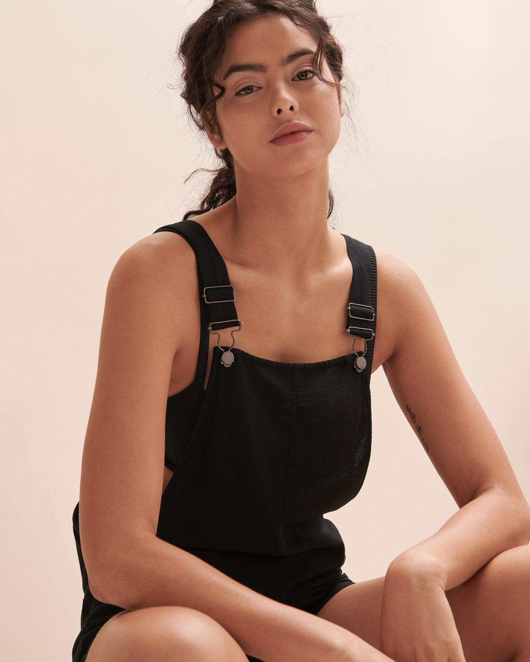 ROXY Silver Sky Again Overalls Black ERJWD03706 - View4