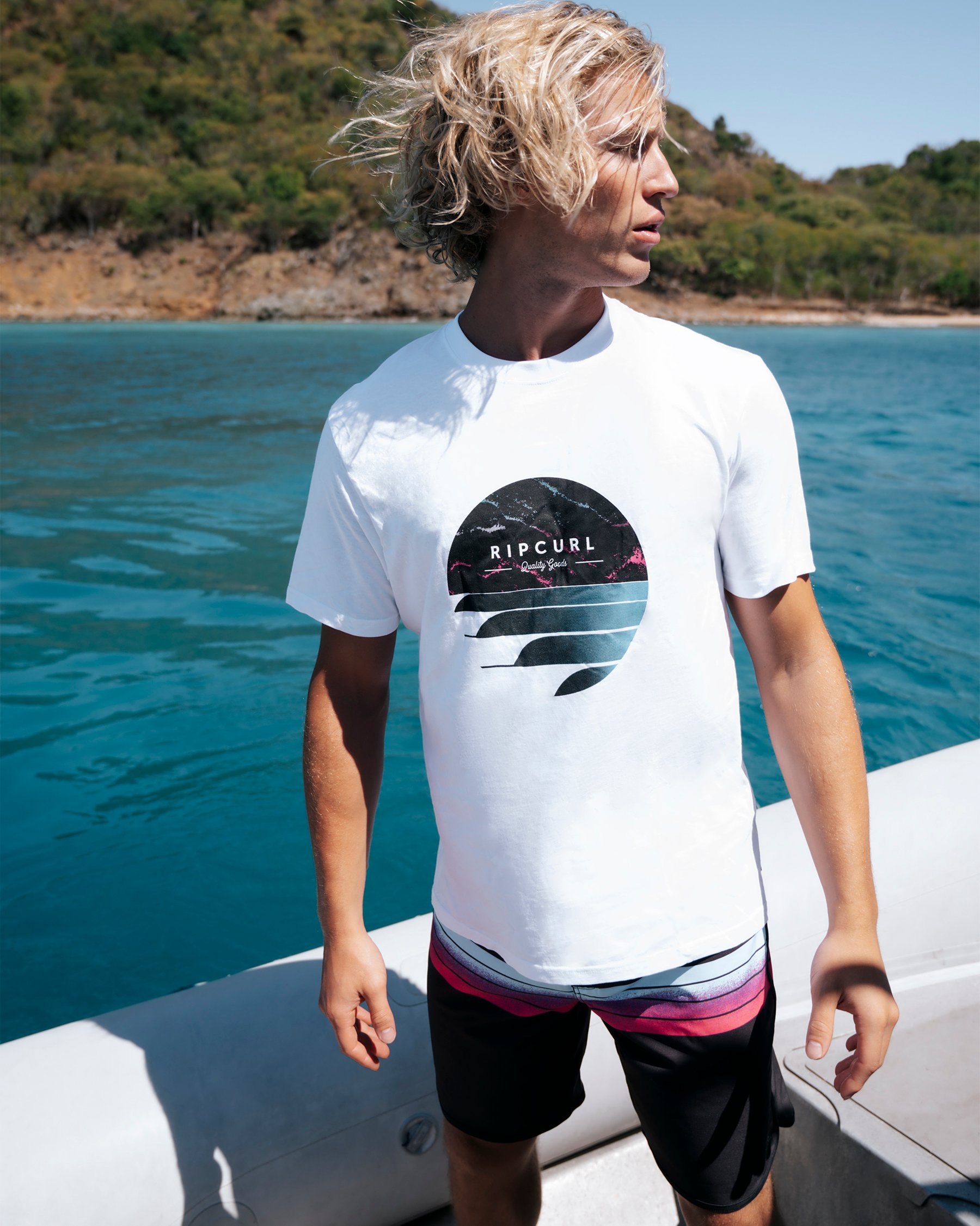 RIP CURL T-Shirt Fill Me Up Blanc 03YMTE - View1