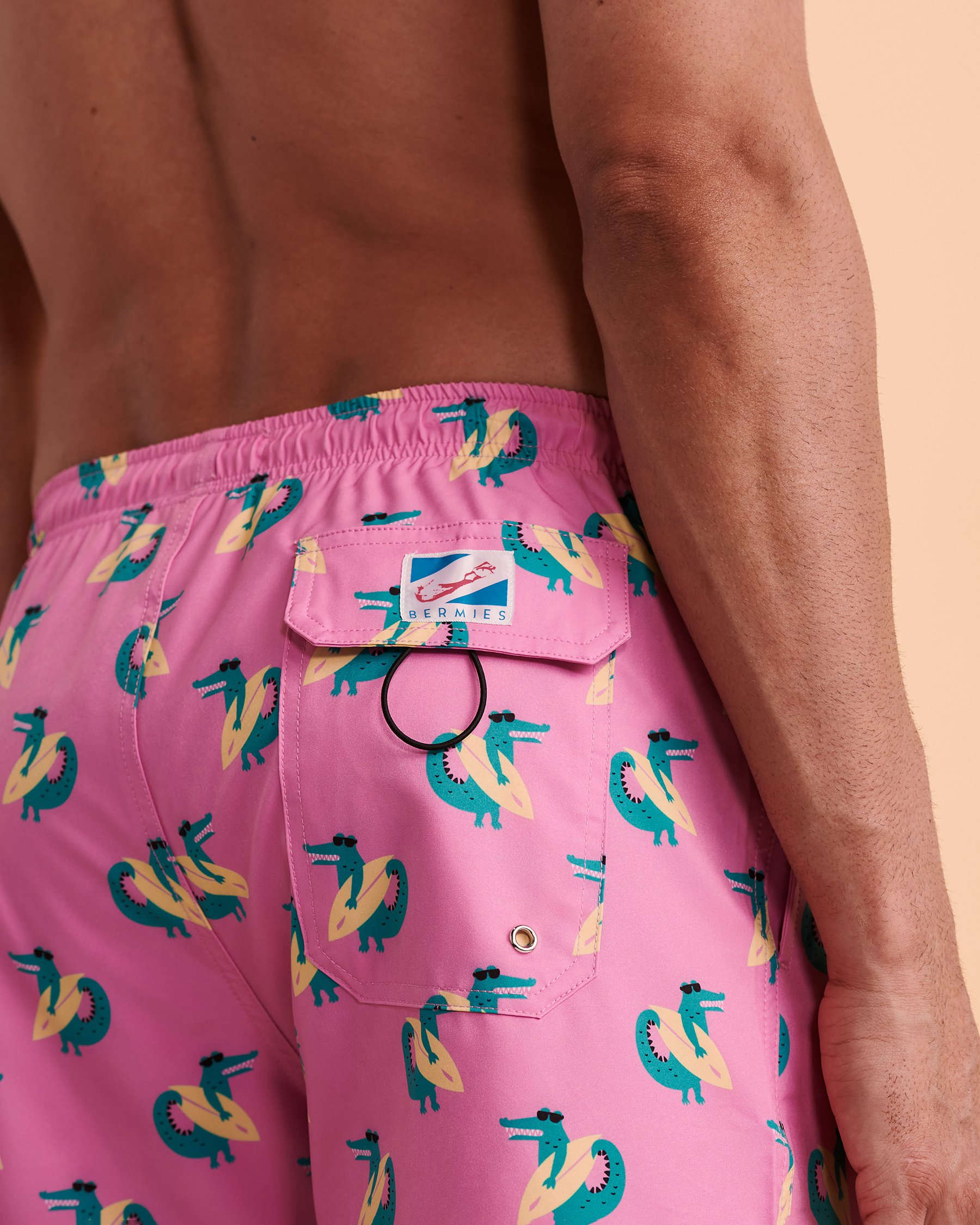 BERMIES Surfing Crocs Volley Swimsuit Crocodile SURFCROCS-CL - View2