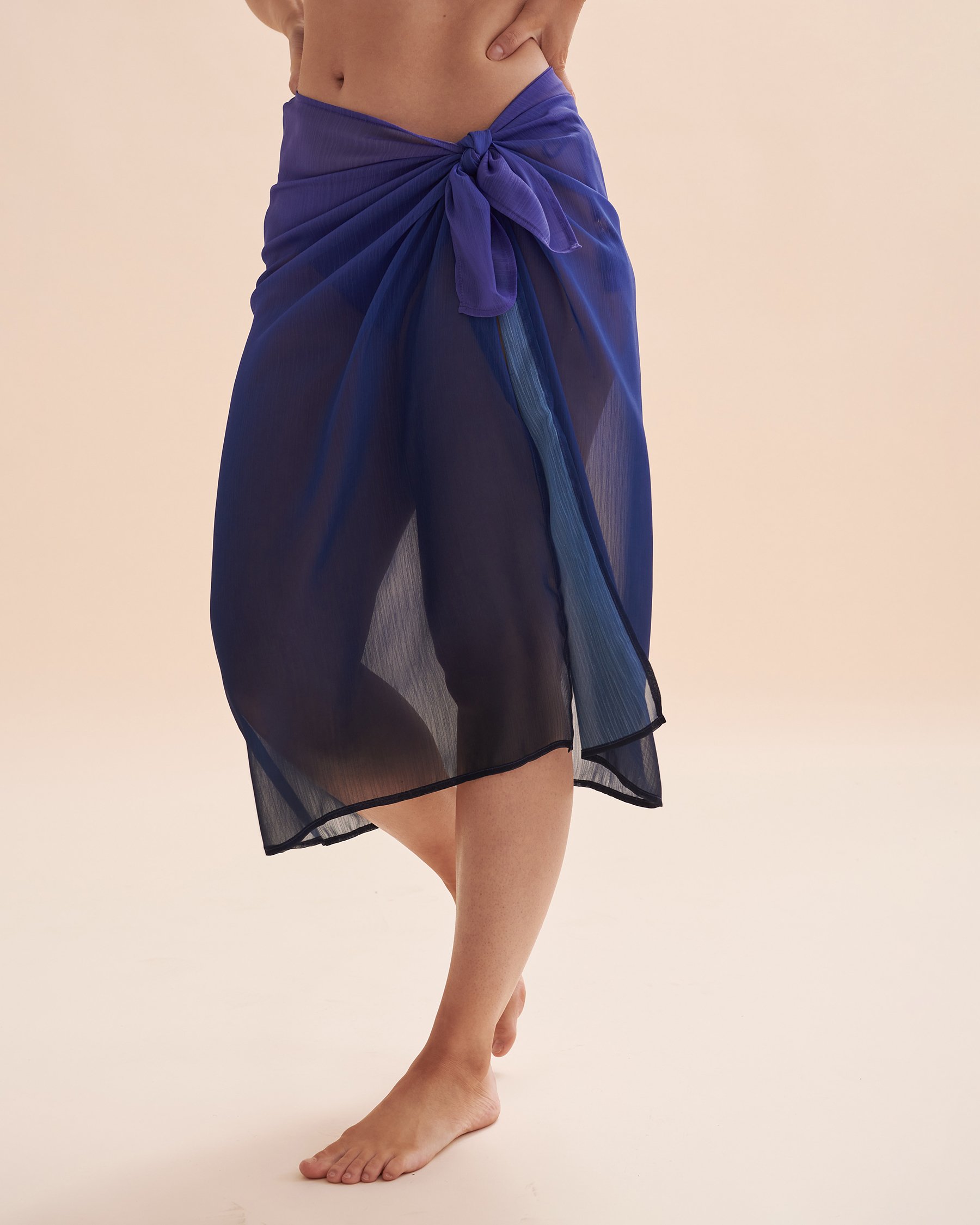 BLEU ROD BEATTIE Cool Breeze Chiffon Pareo Shade of purple RBCB23817H - View3