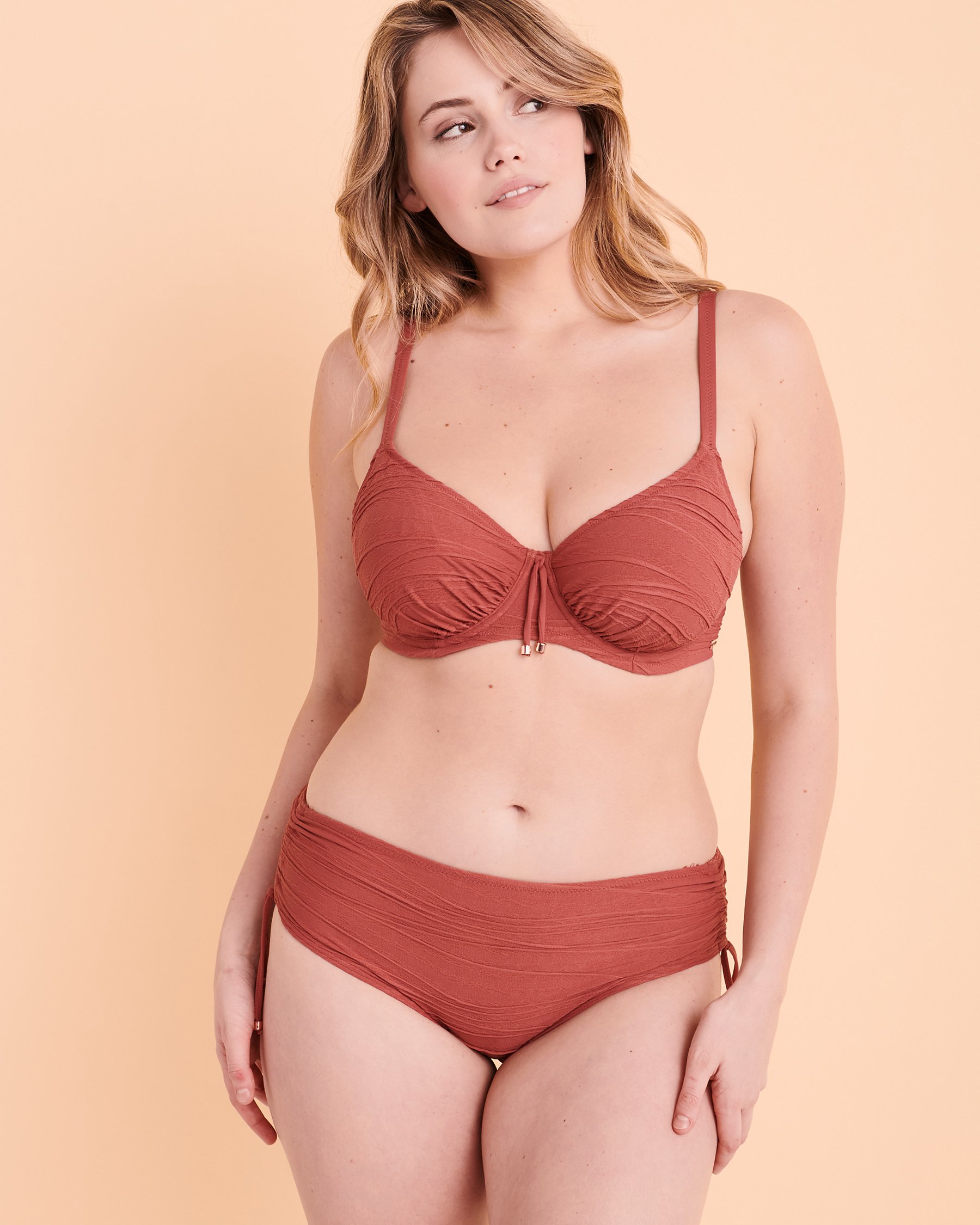 FANTASIE Haut de bikini plongeant bonnet DD/E/F Beach Waves Rose persan FS502201 - Voir1
