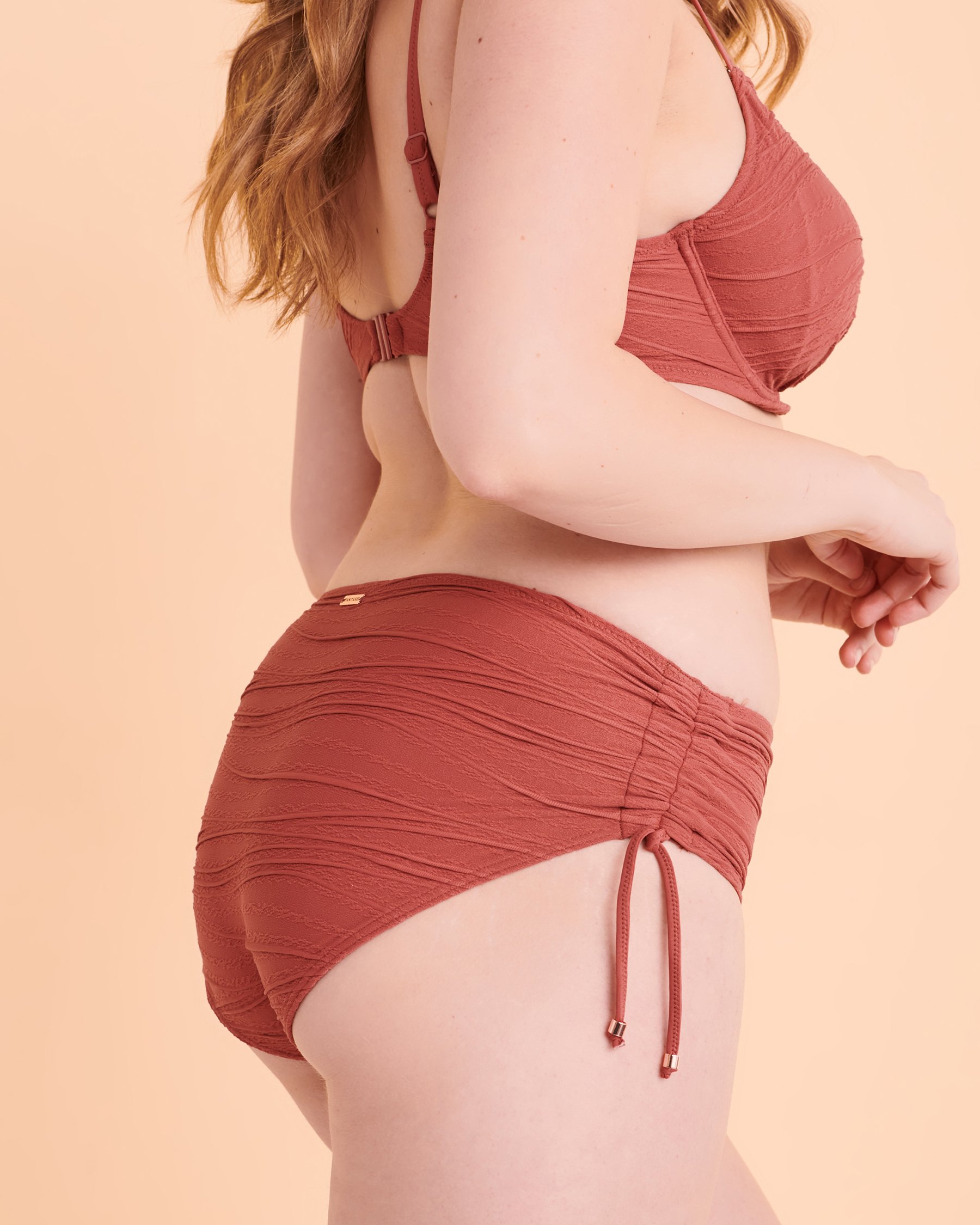 FANTASIE Beach Waves Adjustable Side Bikini Bottom Persian pink FS502274 - View2