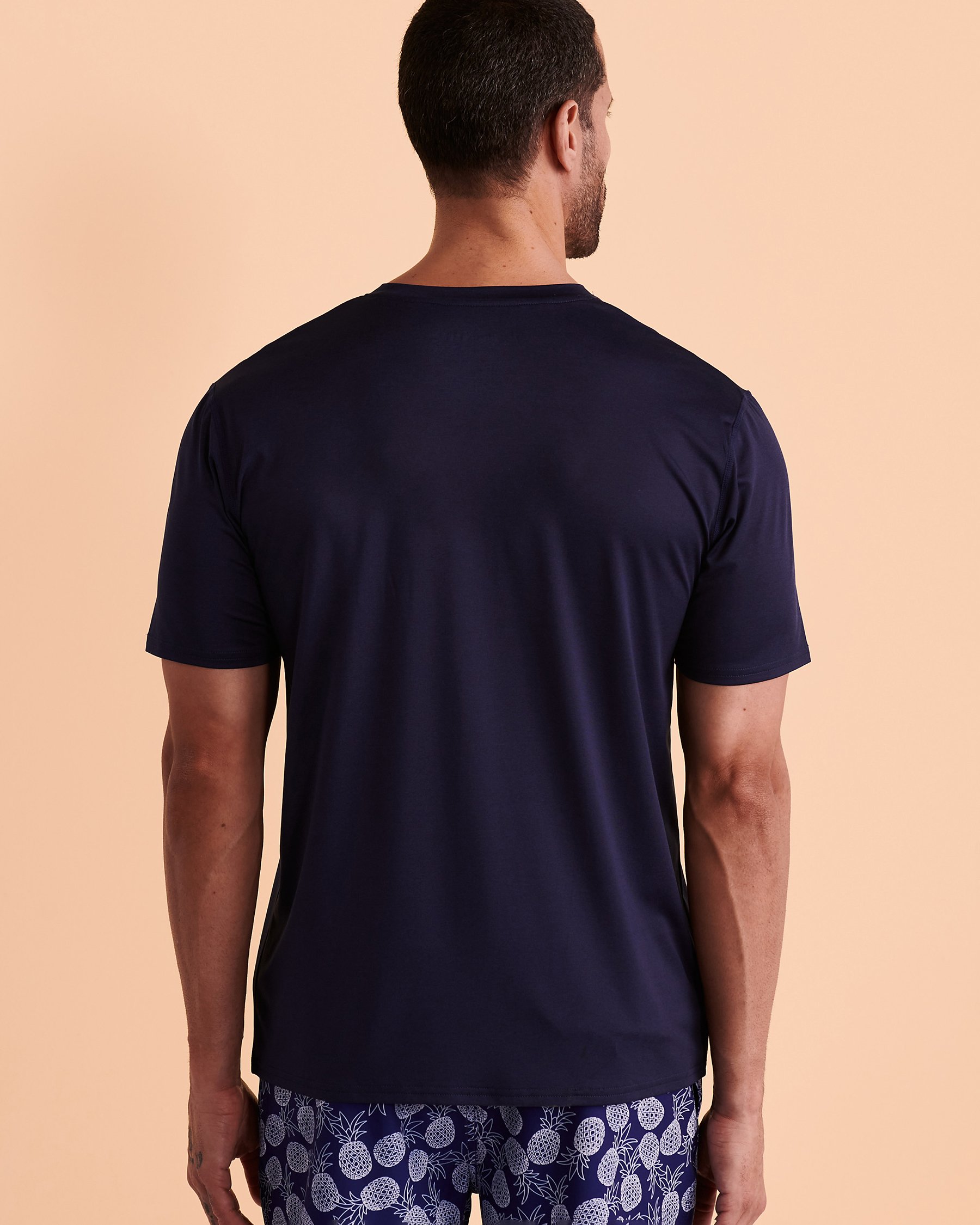 ISLANDHAZE Short Sleeve Rashguard Navy MW122077 - View3