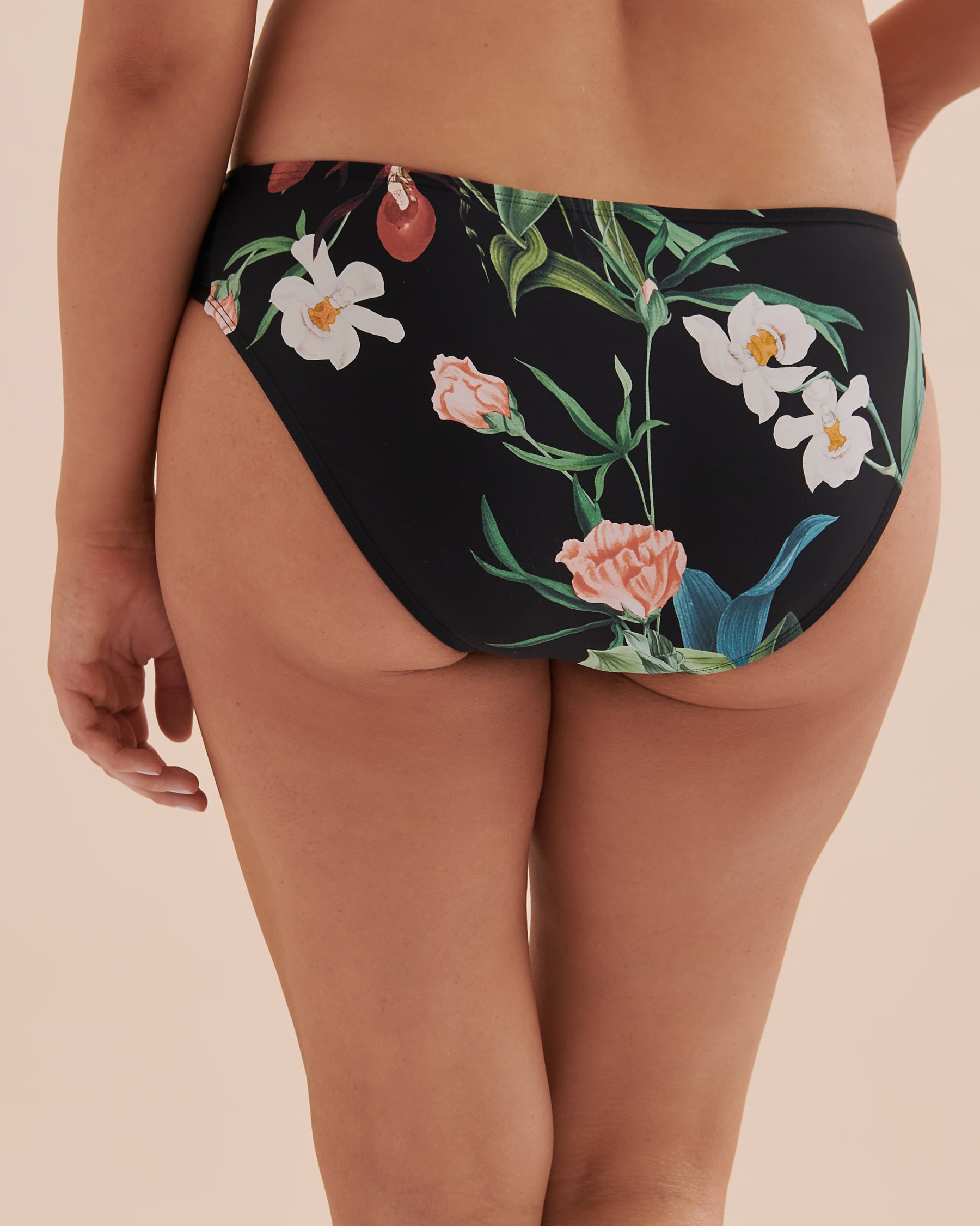JANTZEN Botanical Beauty Shirred Sides Bikini Bottom Botanical print JZ22033H - View2