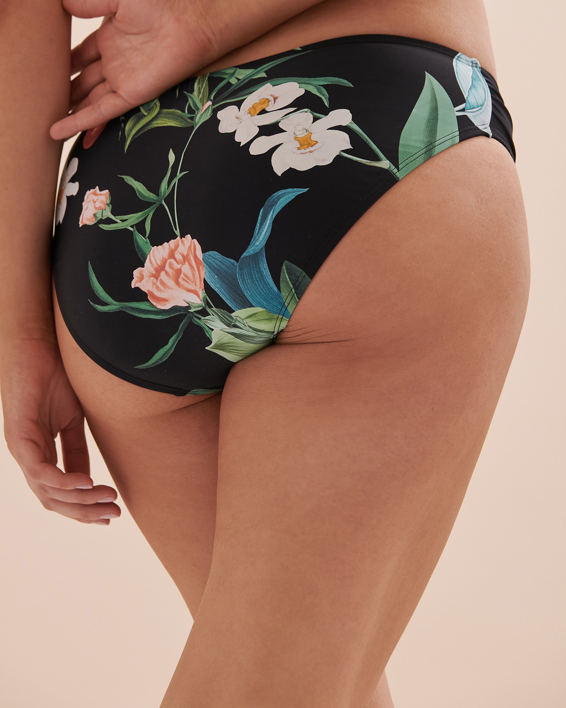JANTZEN Botanical Beauty Shirred Sides Bikini Bottom Botanical print JZ22033H - View3