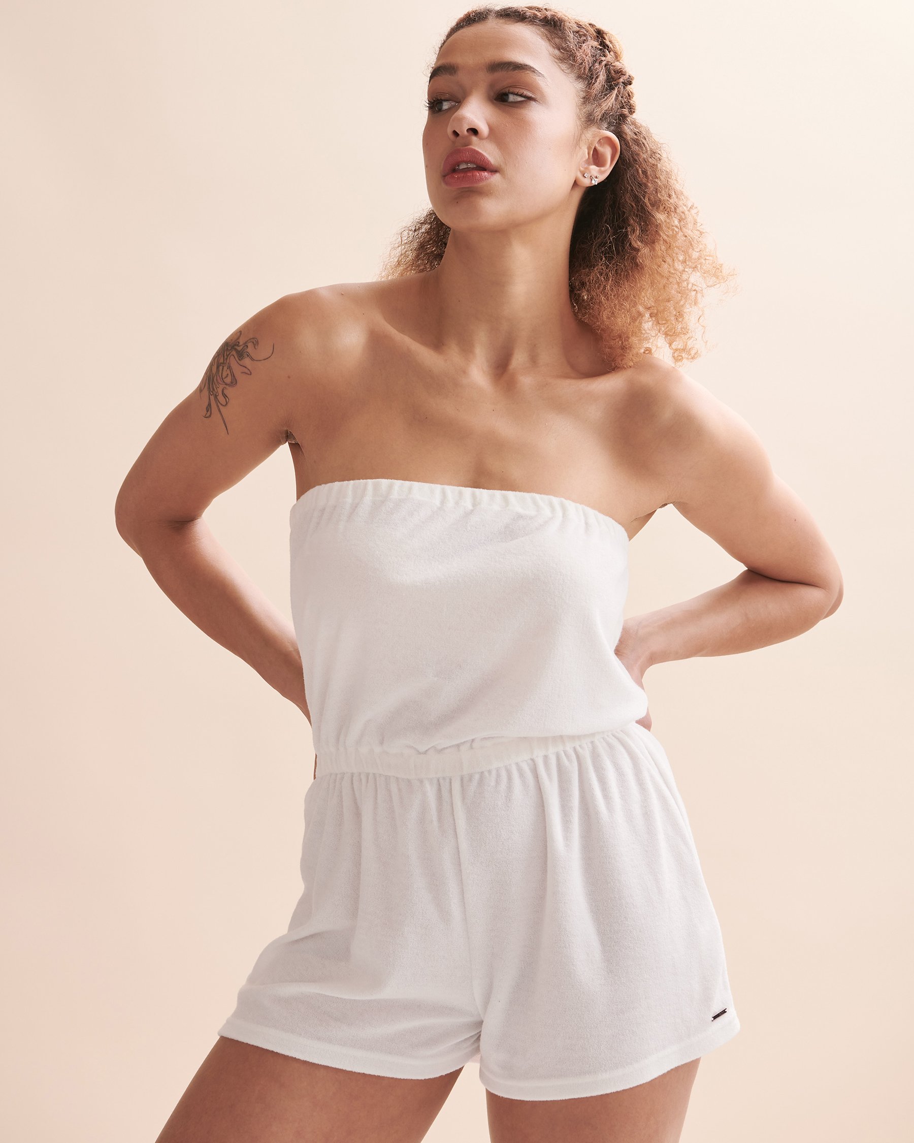 ROXY Combi-short sans manches Special Feeling Blanc éclatant ERJX603350 - Voir1