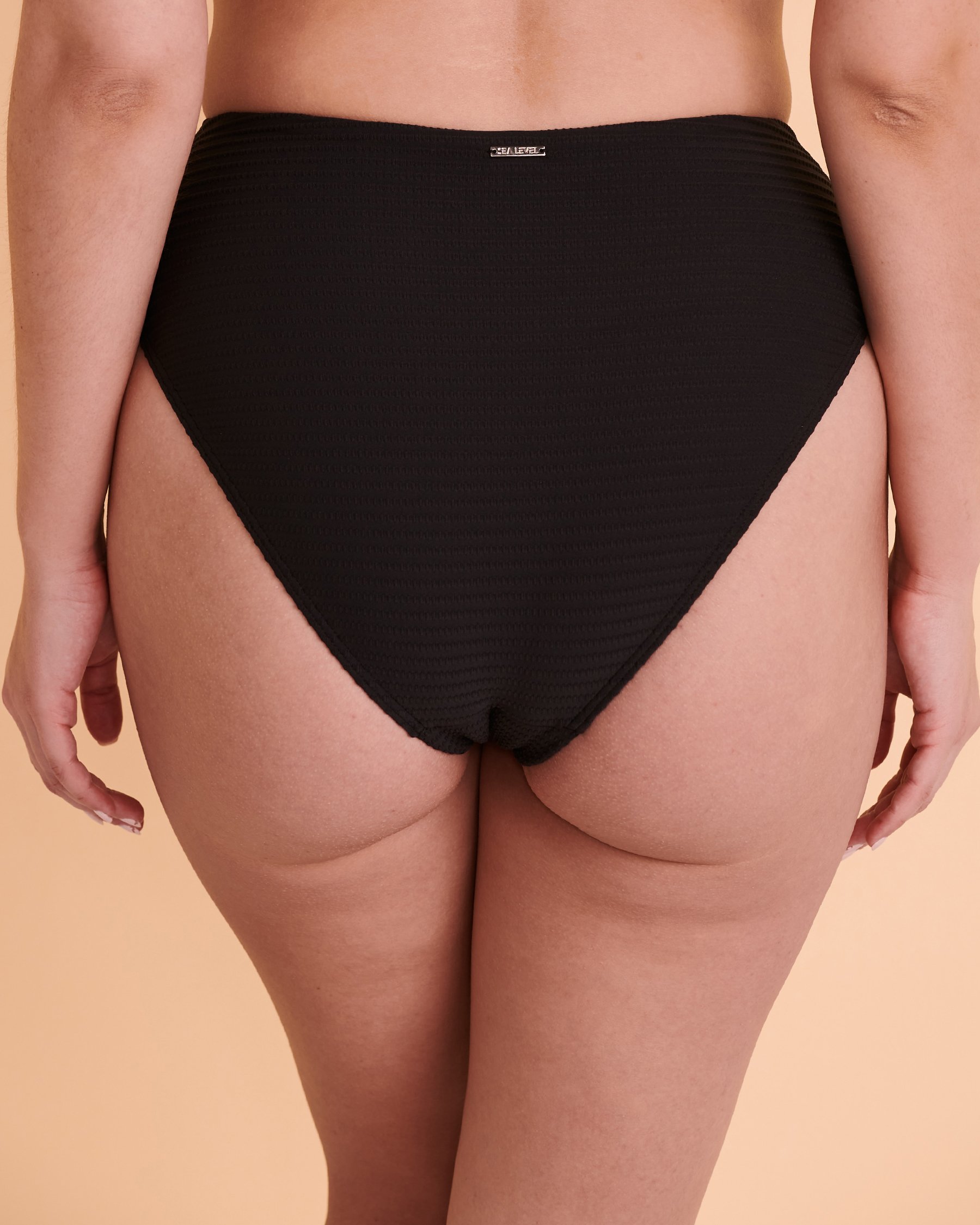 SEA LEVEL Spinnaker High Waist Bikini Bottom Black SL4514SP - View2