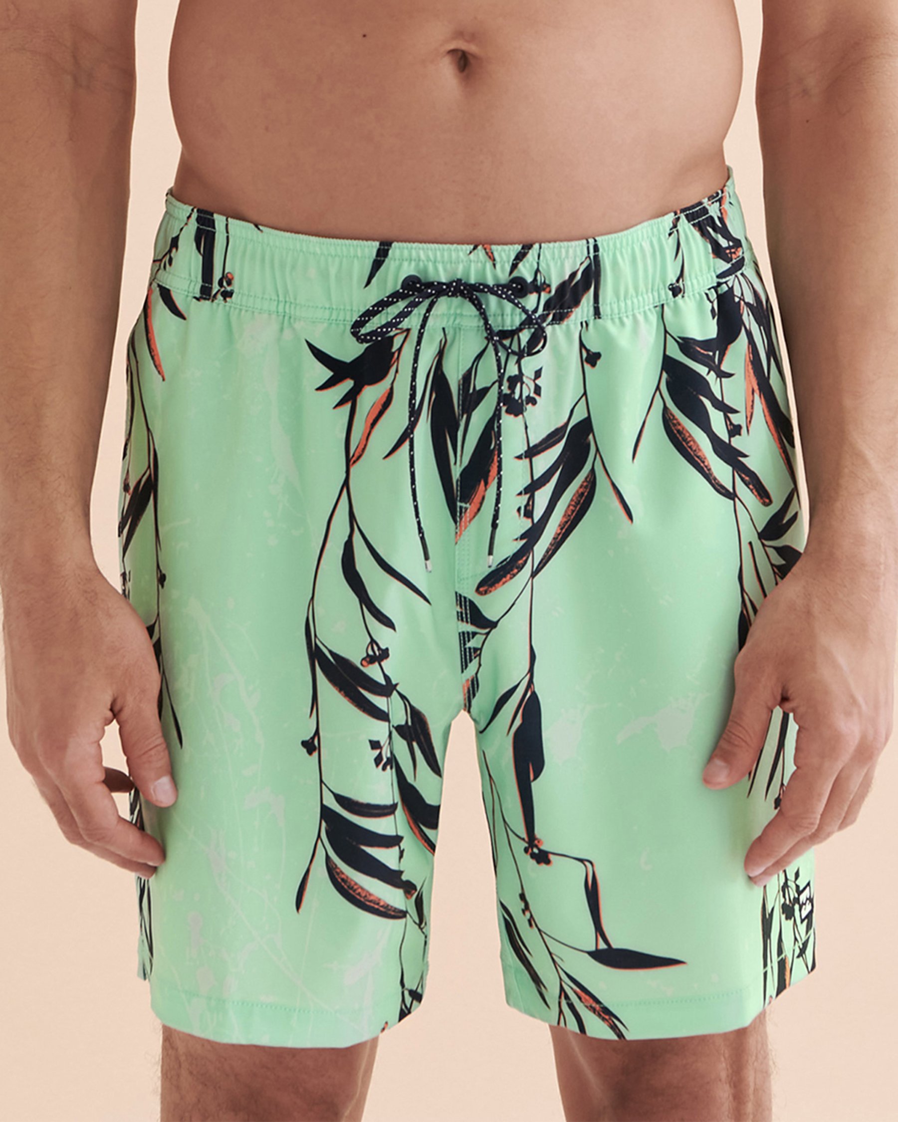 BILLABONG Sundays Layback Volley Swimsuit Leaves print ABYJV00103 - View1