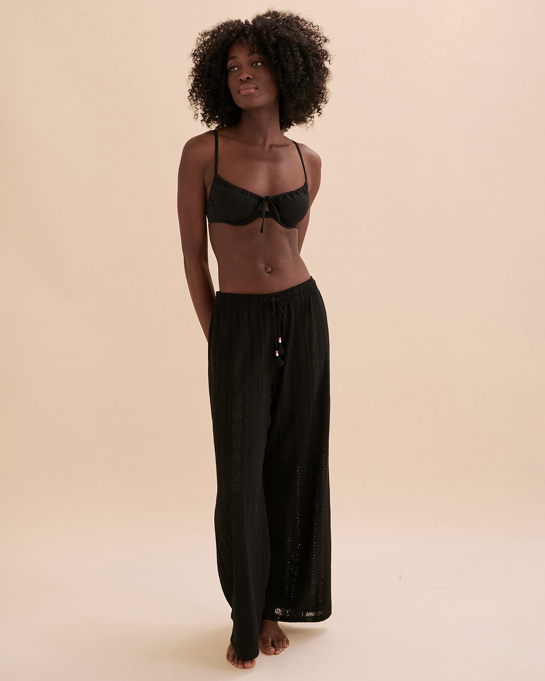 TROPIK Crochet Pants Black 02200042 - View3