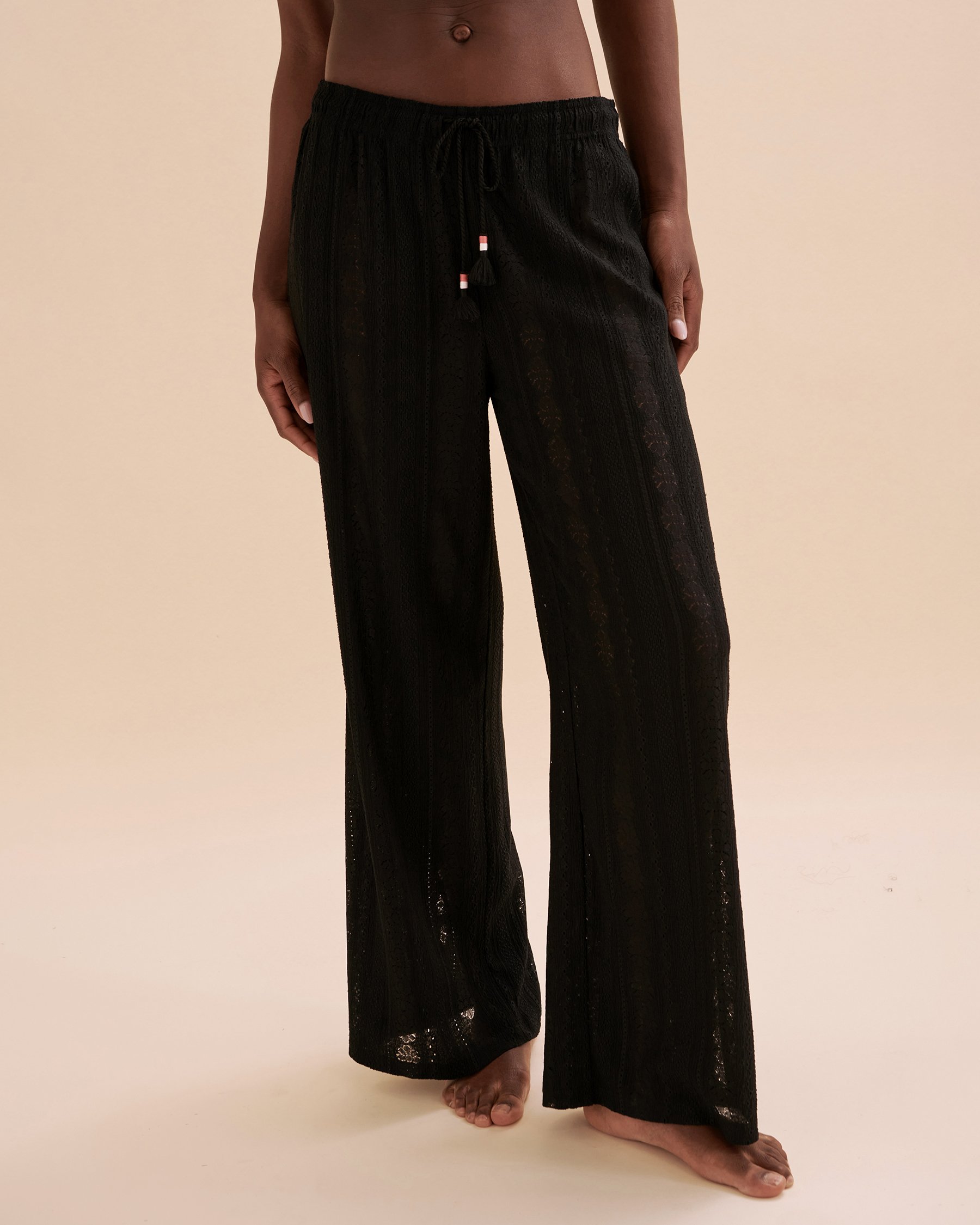 TROPIK Crochet Pants Black 02200042 - View4
