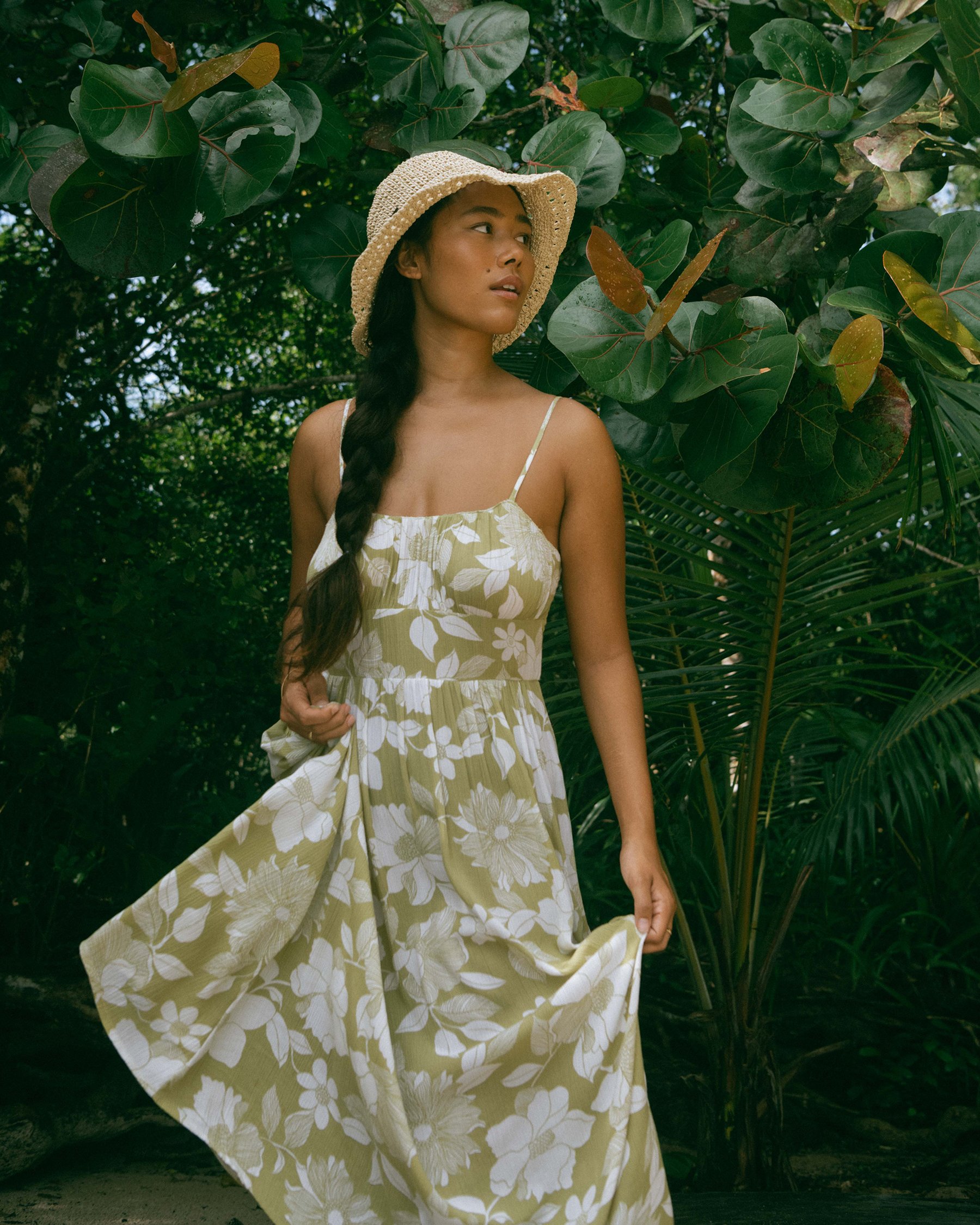 BILLABONG Your Babe Midi Dress Summer flowers ABJWD00574 - View1