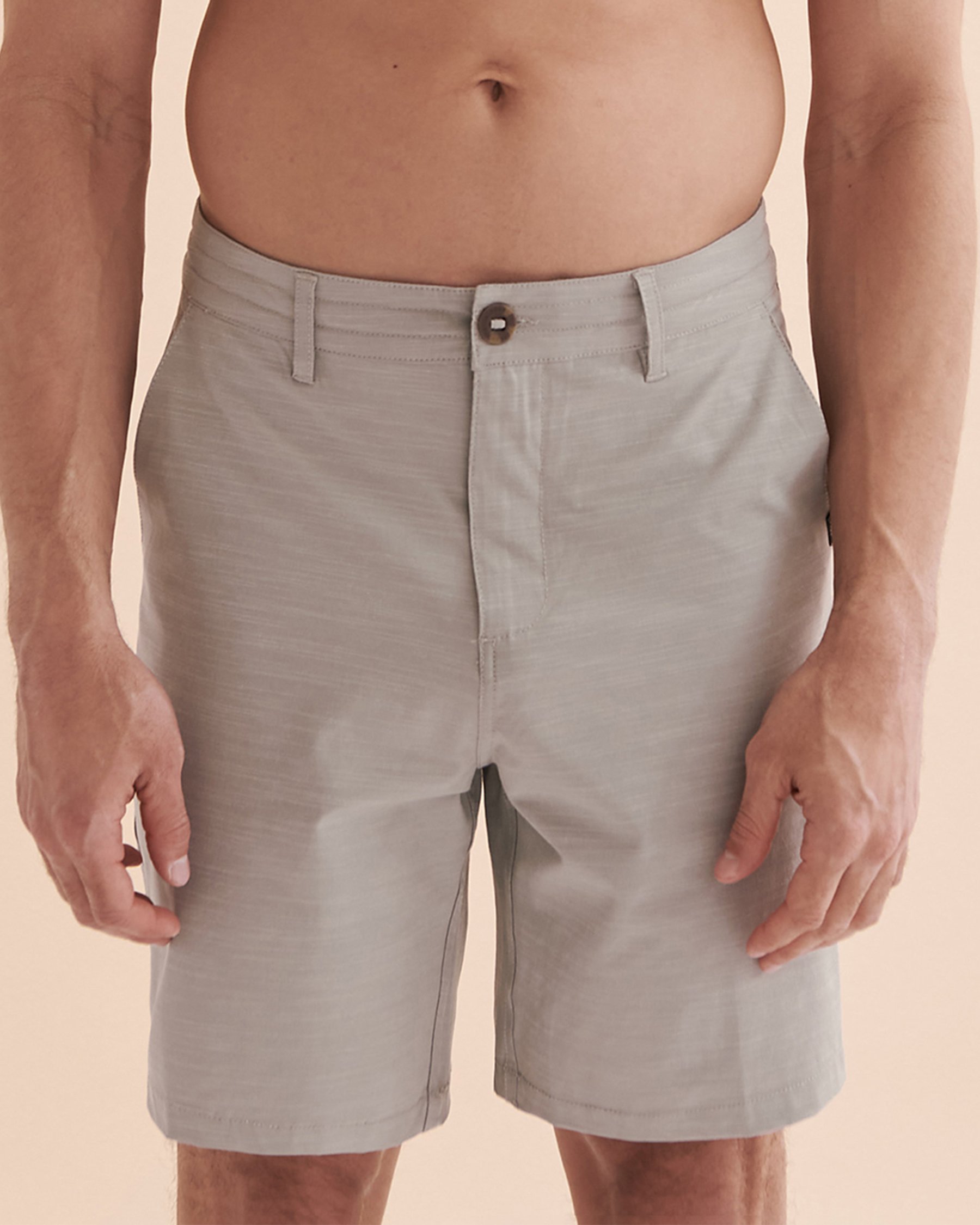 ISLANDHAZE Leisure Loose Hybrid Shorts Light grey MB122625 - View3