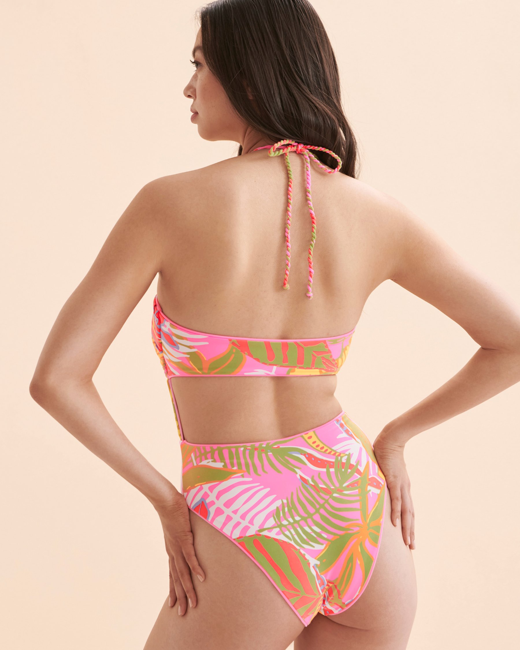 MAAJI Maillot une-pièce réversible Bombon Pink Rose bonbon 3571SOC001 - Voir5