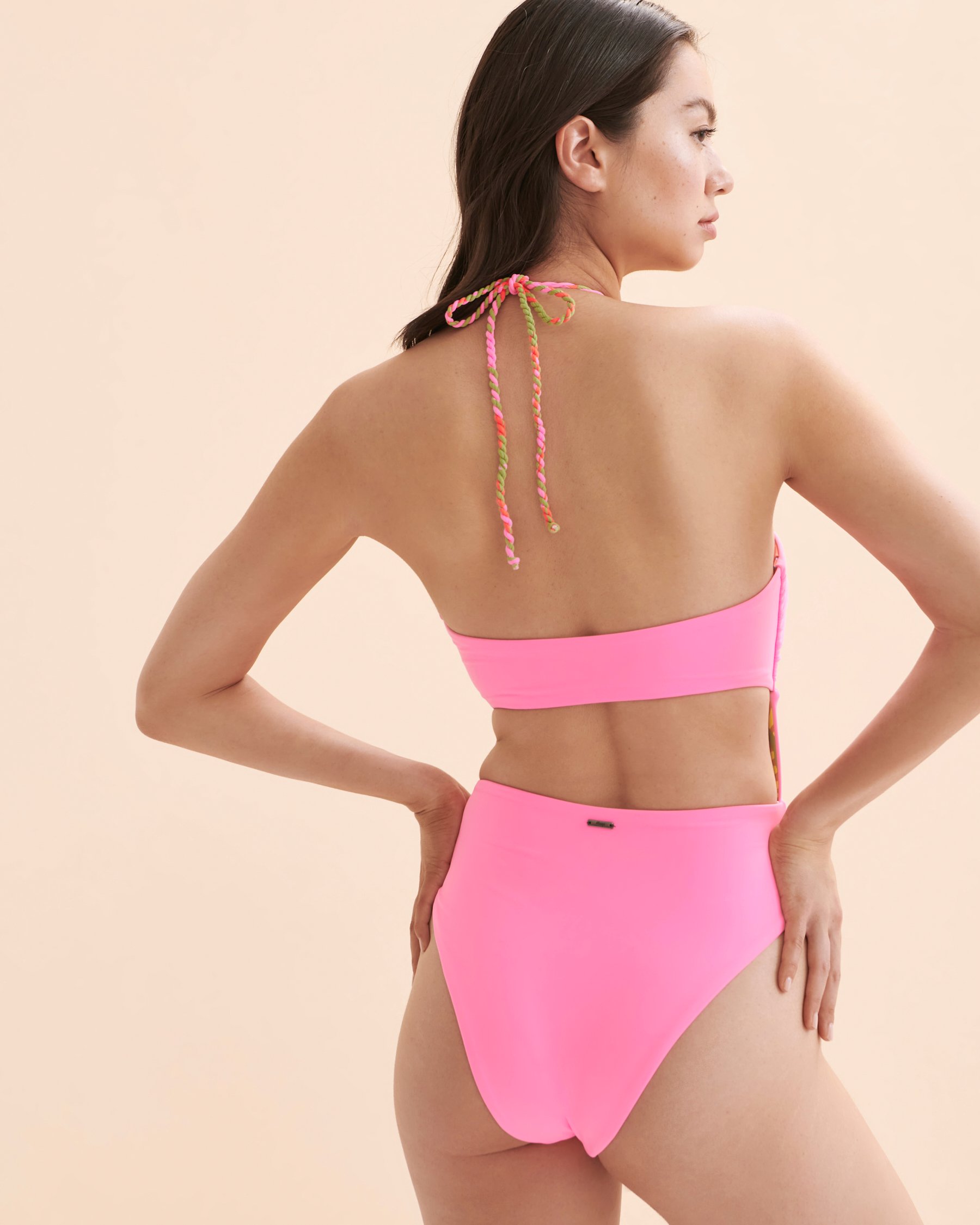 MAAJI Maillot une-pièce réversible Bombon Pink Rose bonbon 3571SOC001 - Voir6