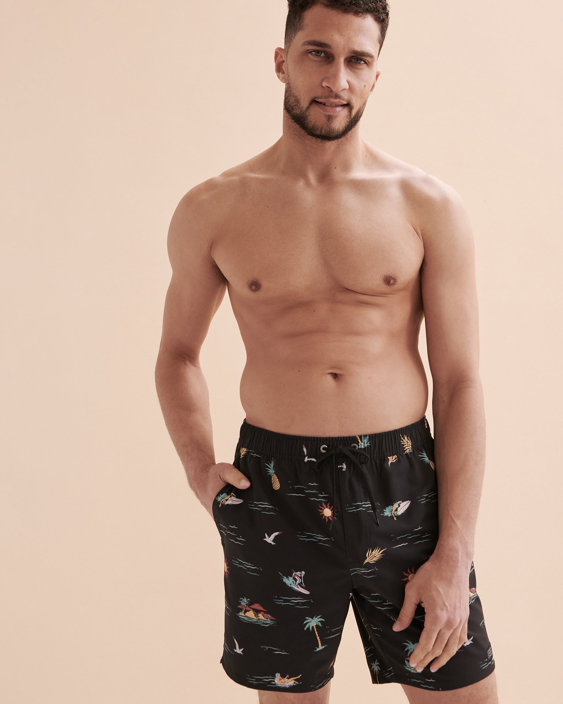O'NEILL Hermosa Volley Swimsuit Black print SP3106018 - View4