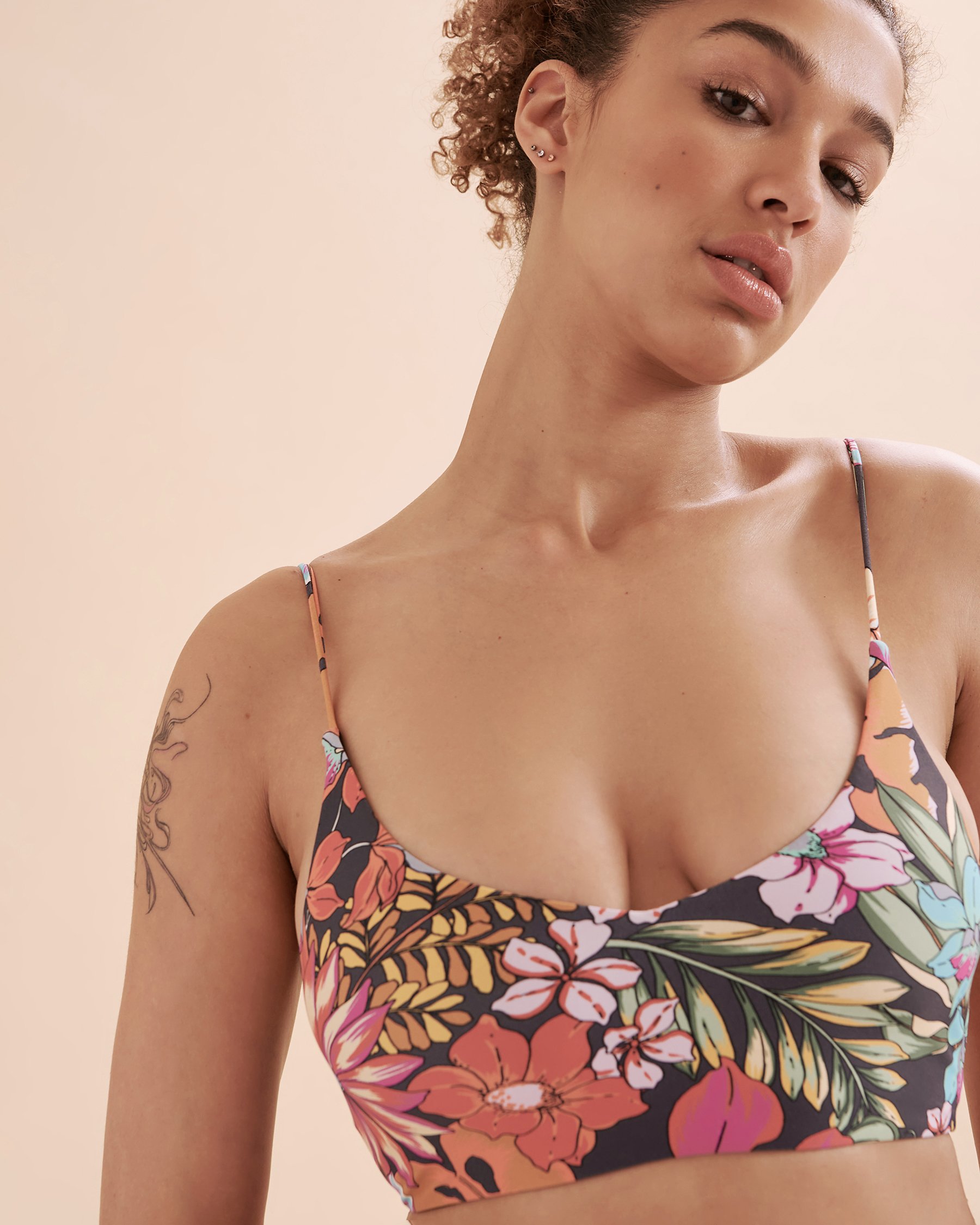 O'NEILL Haut de bikini bralette Reina Tropical Fleurs tropicales et rayures SU3474009T - Voir3