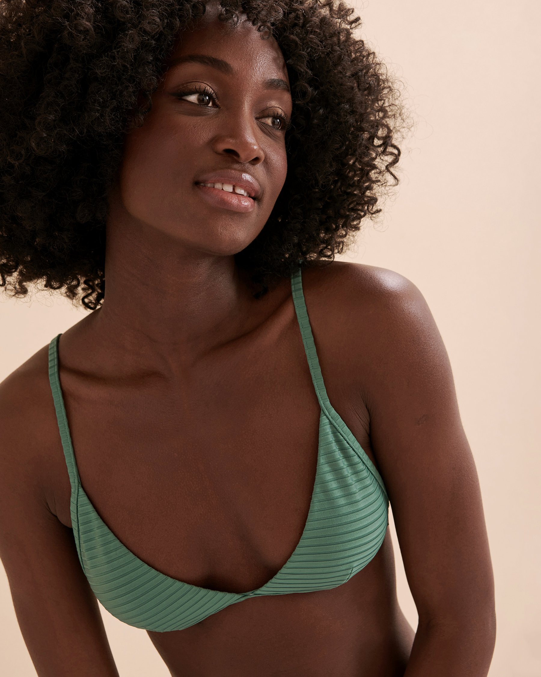 RIP CURL Haut de bikini triangle Premium Surf Sarcelle GSILU9 - View3