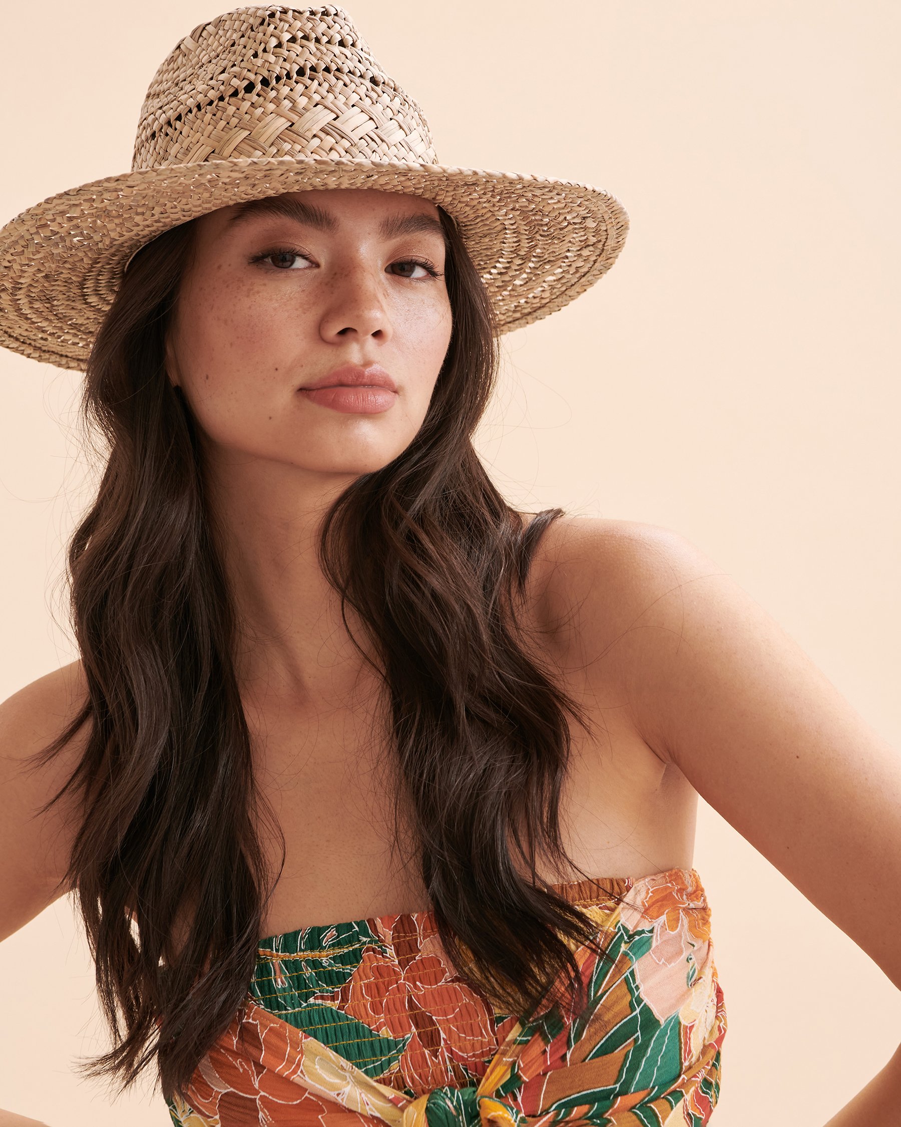 RIP CURL Salty Straw Panama Hat Natural straw 01ZWHE - View1
