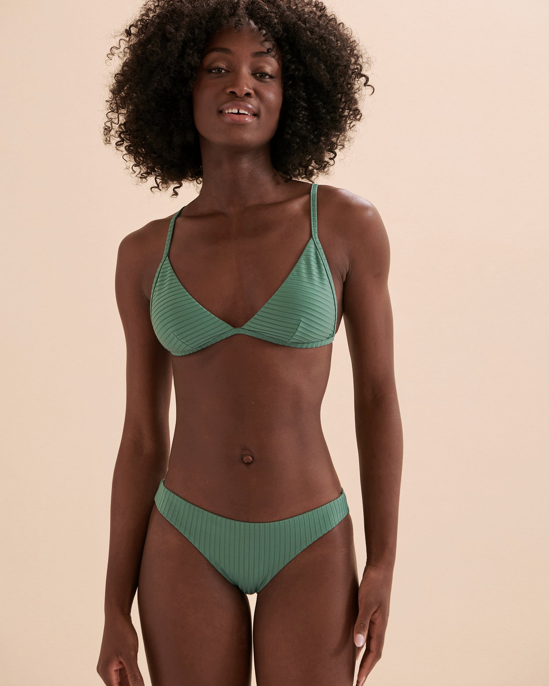 RIP CURL Premium Surf Triangle Bikini Top Teal GSILU9 - View1