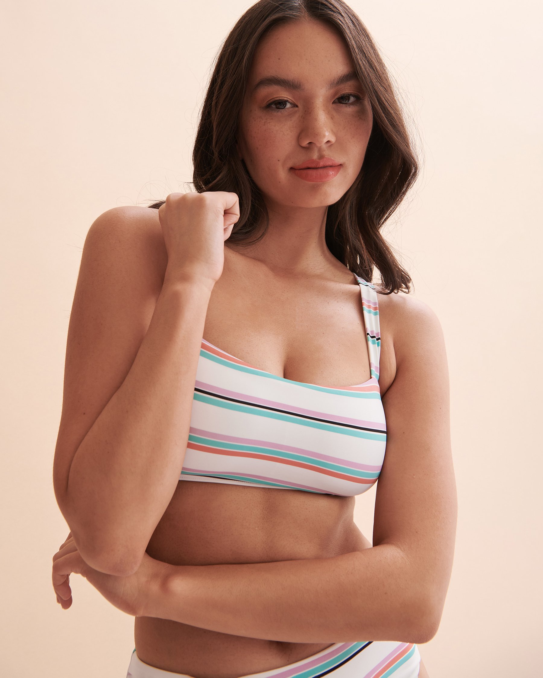 TROPIK Multicolour Stripes Bralette Bikini Top Multicolour stripes 01100213 - View4