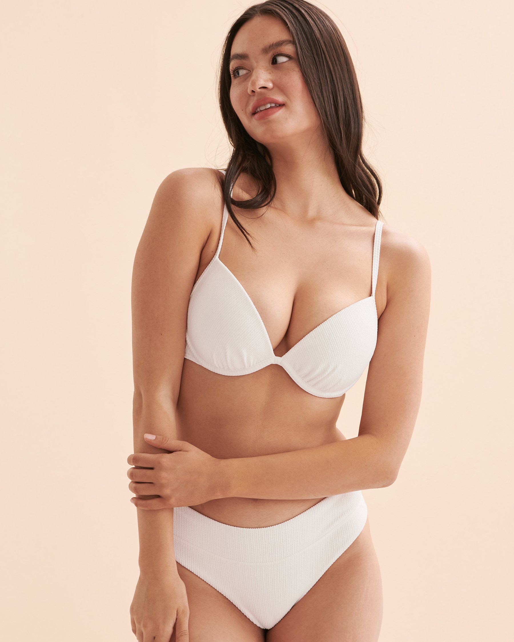 TROPIK Textured Push-up Bikini Top Snow white 01100215 - View1