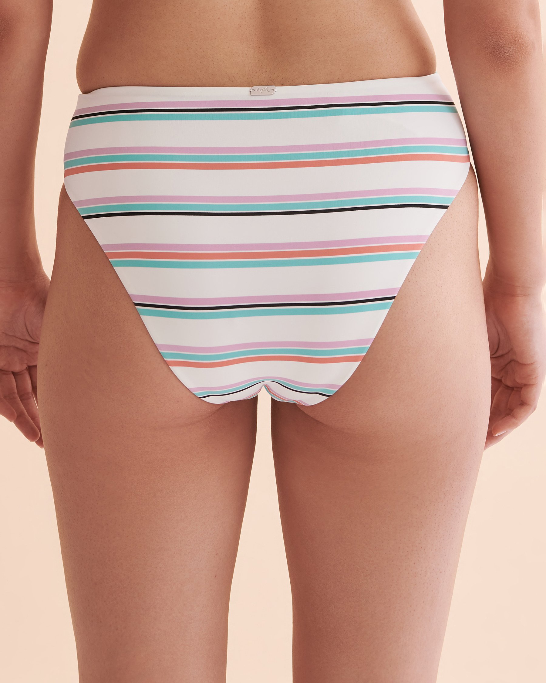 TROPIK Multicolour Stripes Thong Bikini Bottom Multicolour stripes 01300230 - View3