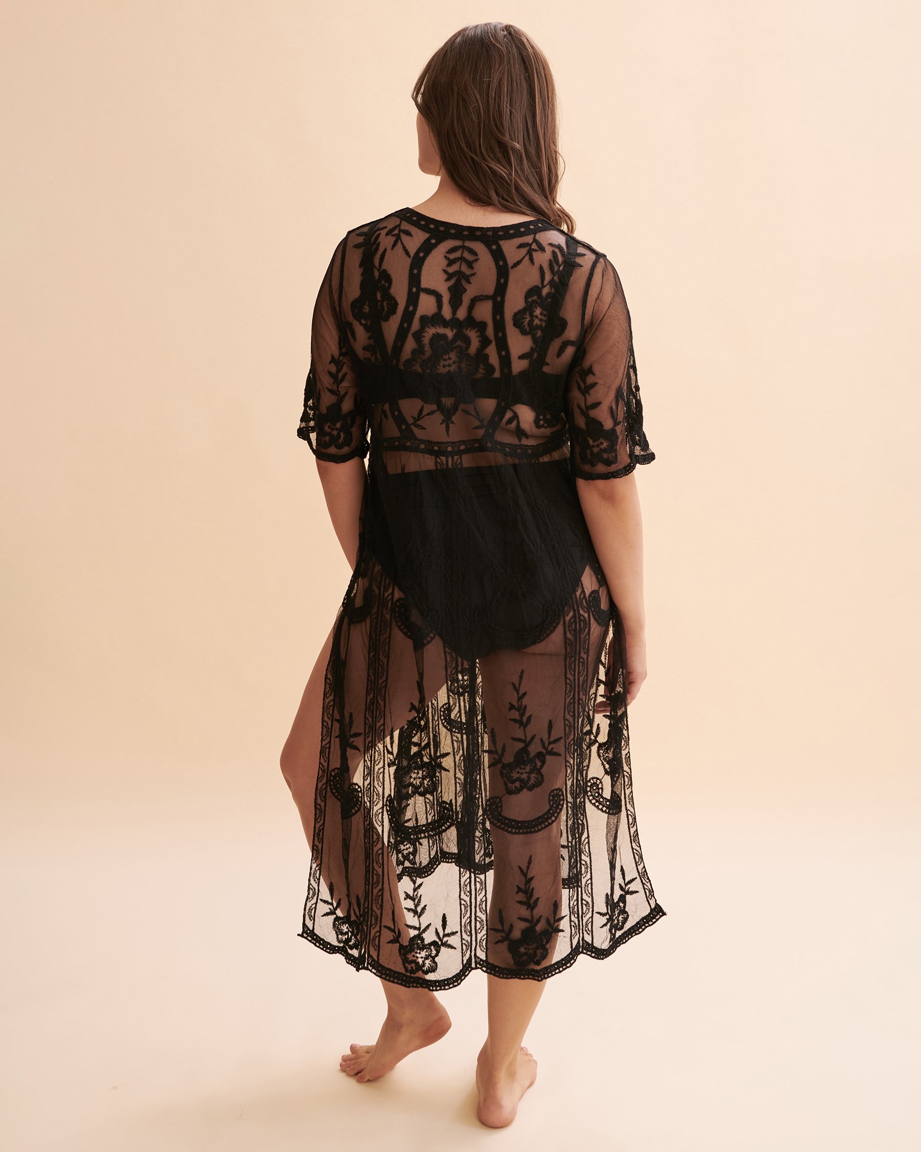 URBAN LUX Tunique en dentelle Noir 2340B - View2