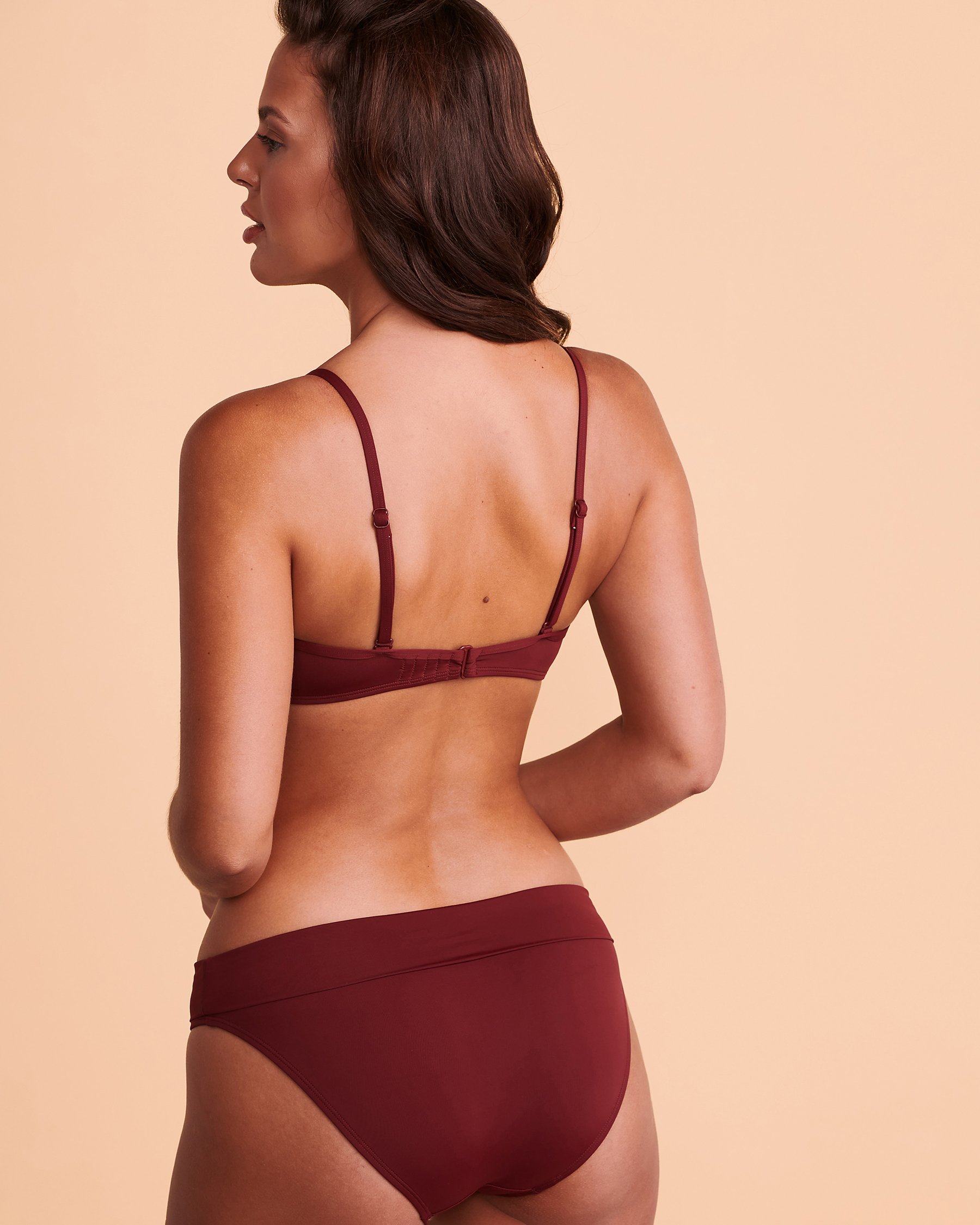 TURQUOISE COUTURE ZINFANDEL Push-up Bikini Top Red grape 01100131 - View4