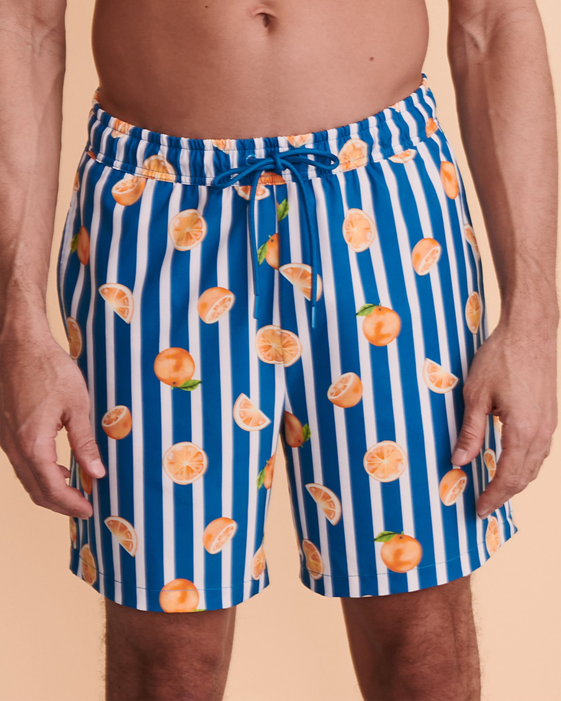 HAMABE Volley Swimsuit with Mesh Lining Oranges 04200001 - View2
