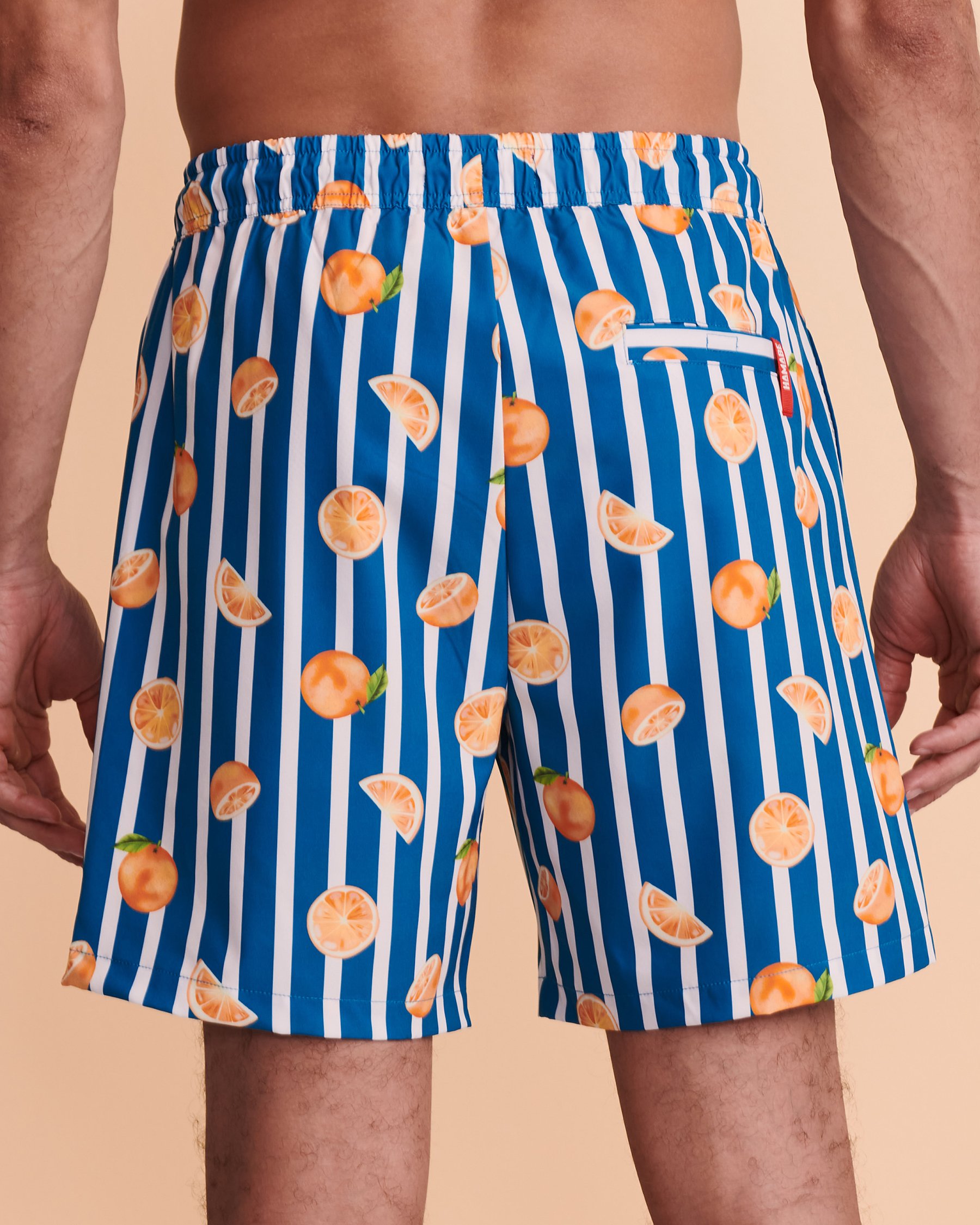 HAMABE Volley Swimsuit with Mesh Lining Oranges 04200001 - View3