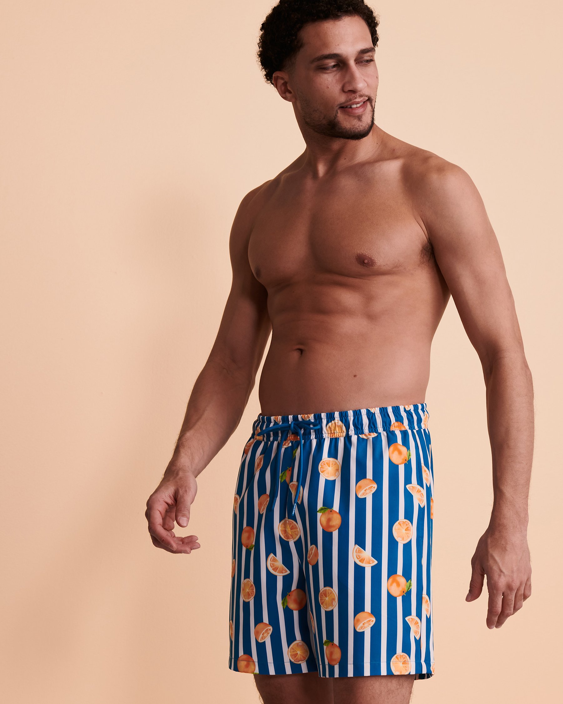 HAMABE Volley Swimsuit with Mesh Lining Oranges 04200001 - View5