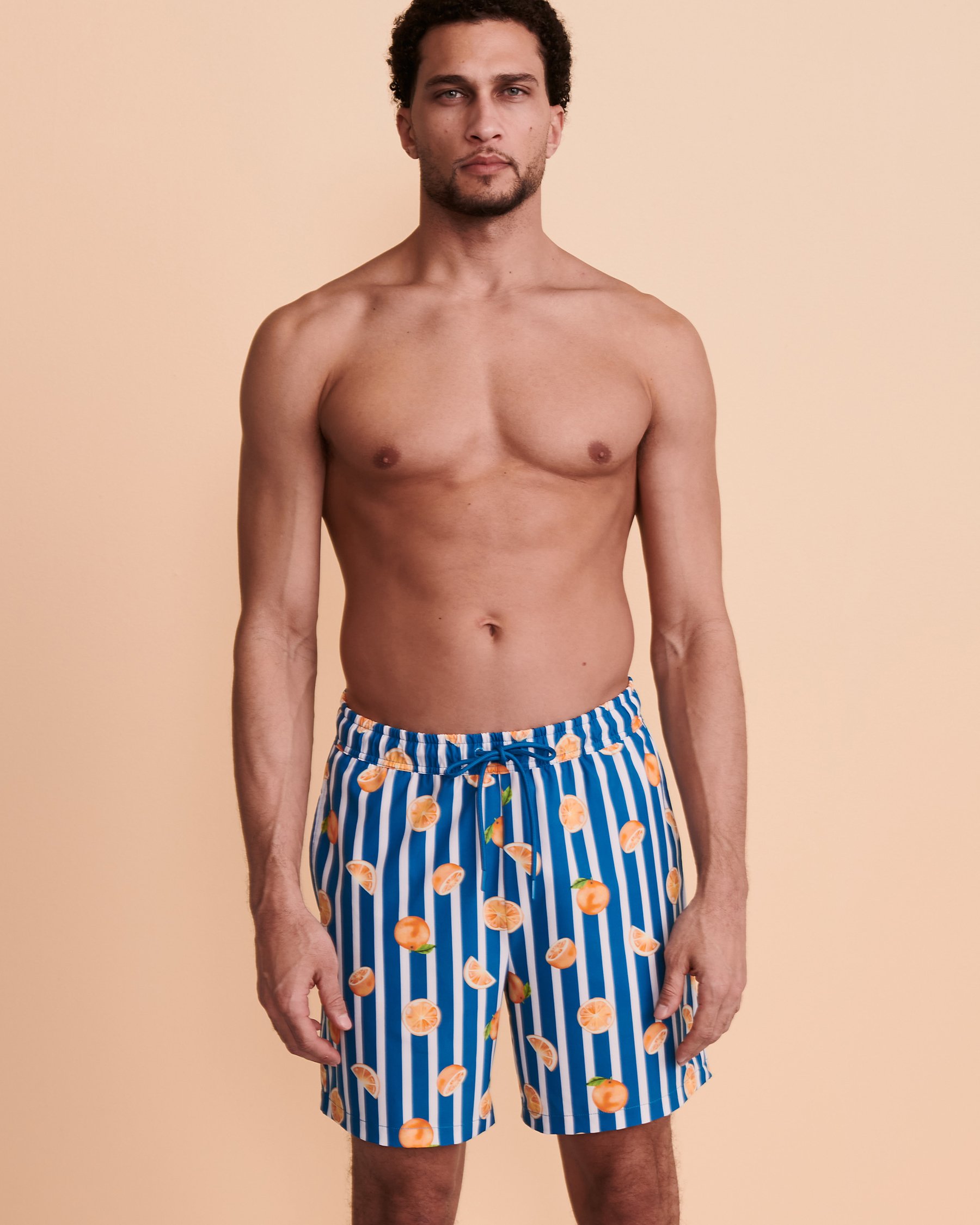 HAMABE Volley Swimsuit with Mesh Lining Oranges 04200001 - View6