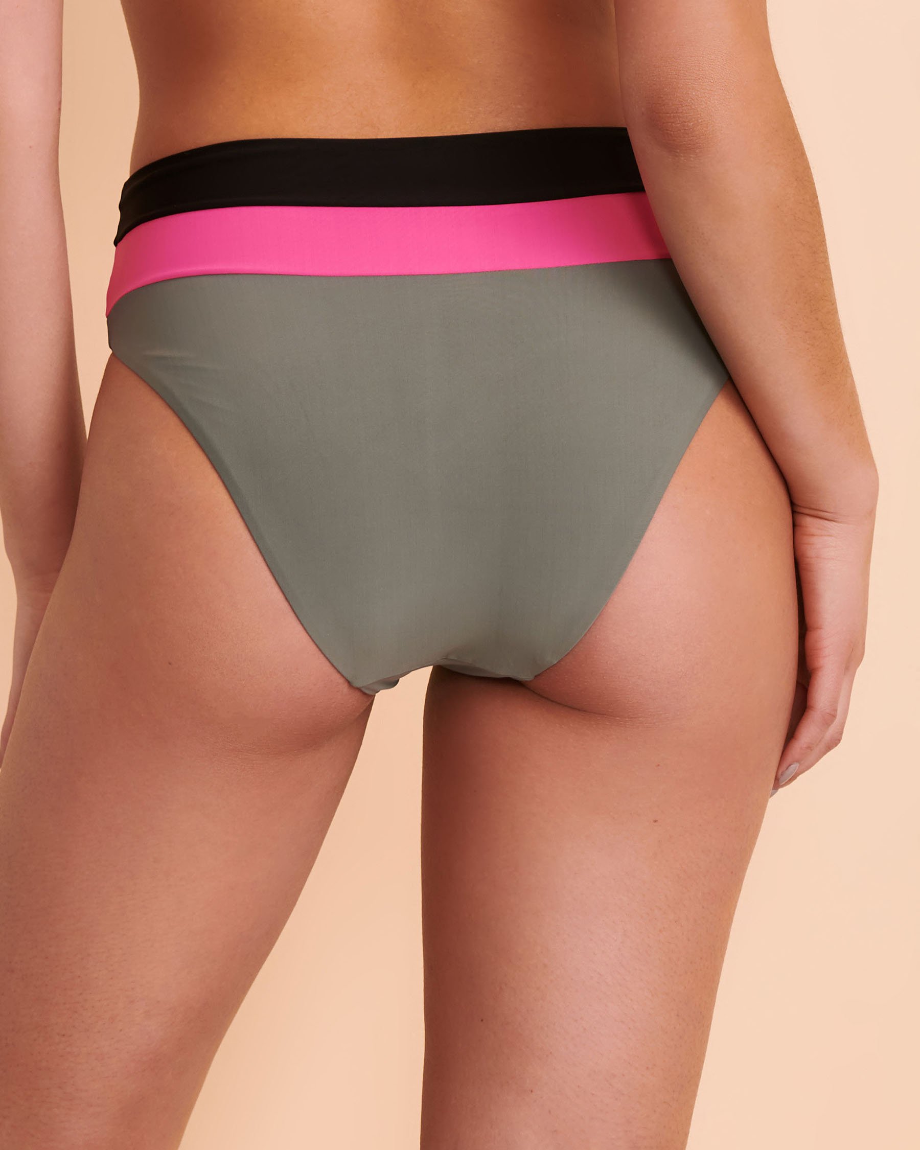 MALAI SERENITY GREEN Callen High Leg Bikini Bottom Serenity green B16111 - View3