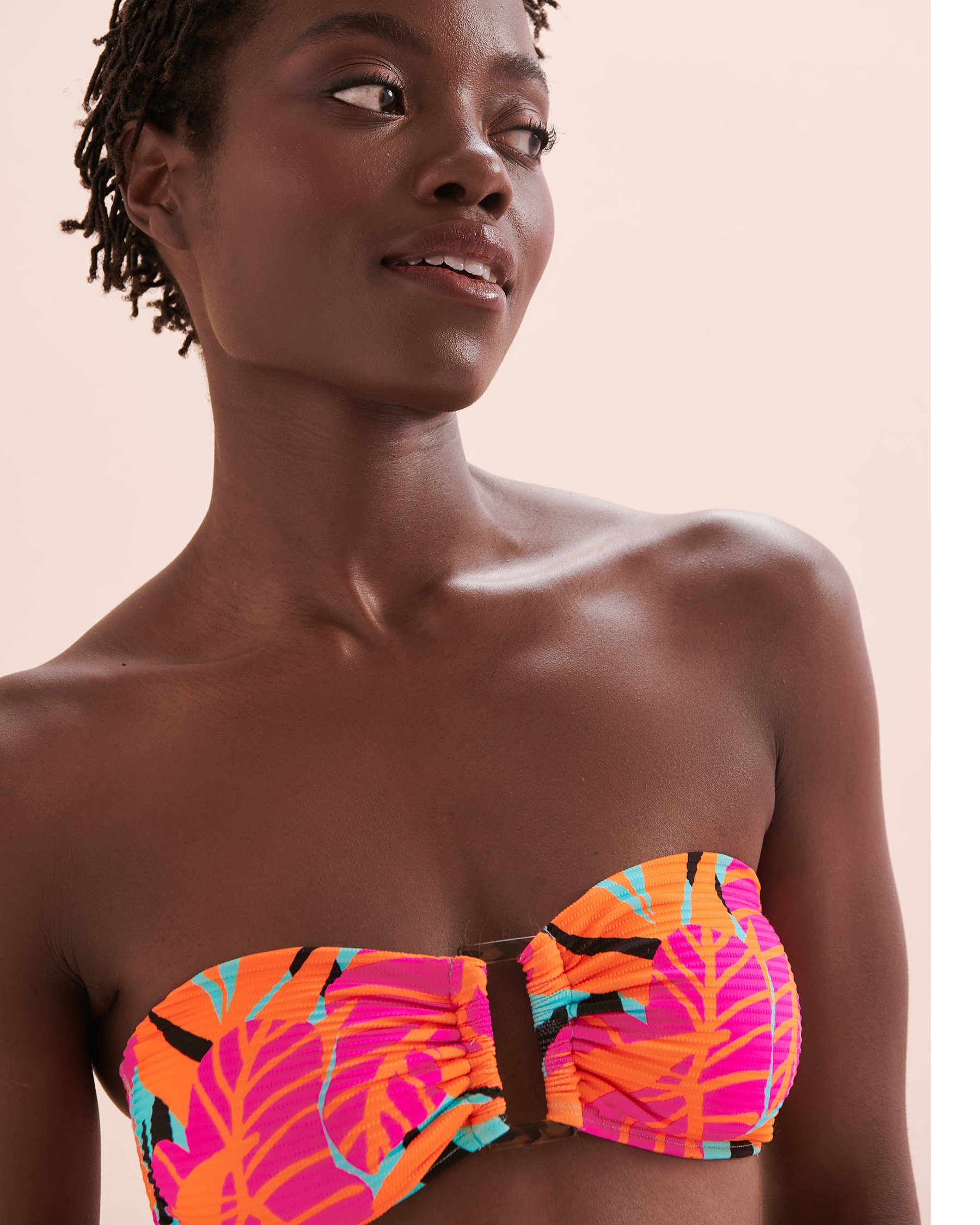 BODY GLOVE Canopy Marissa Bandeau Bikini Top Tropical Print 3964118 - View6