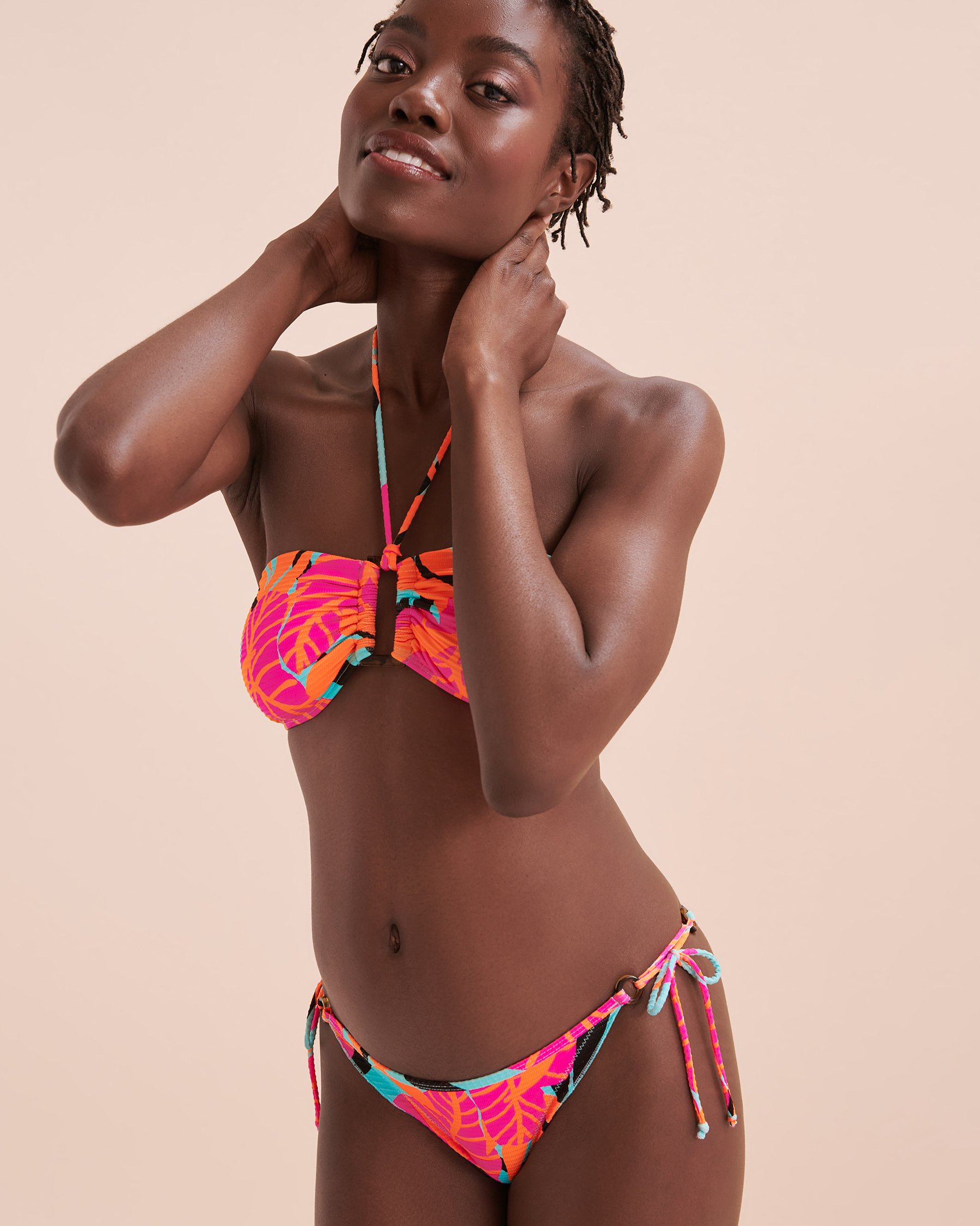 BODY GLOVE Canopy Marissa Bandeau Bikini Top Tropical Print 3964118 - View8