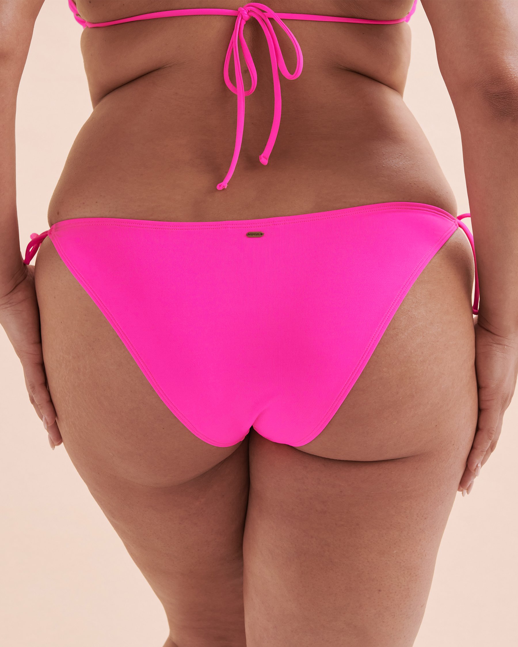 RIP CURL Classic Surf Side Tie Bikini Bottom Hot Pink 0DFWSW - View5
