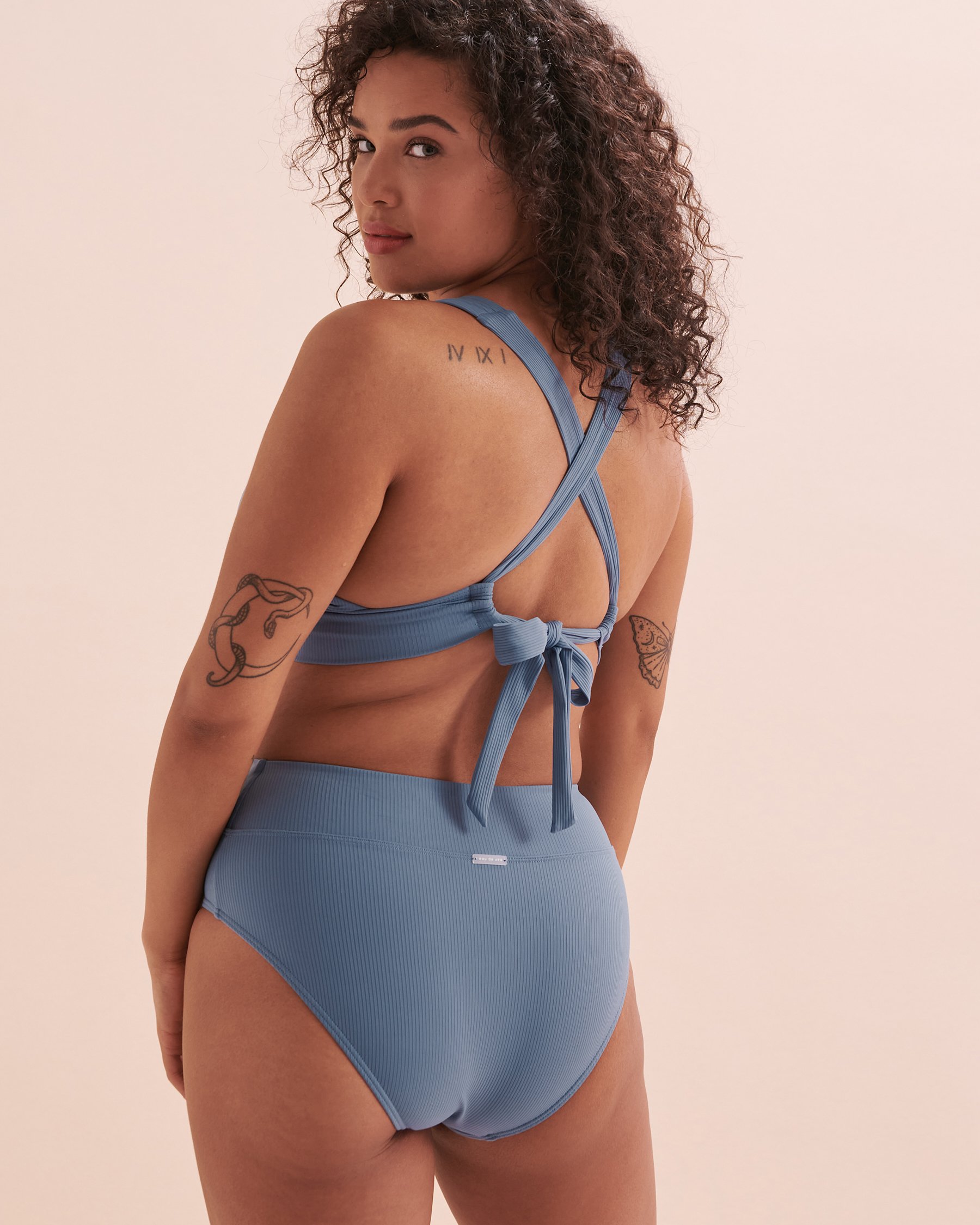 EAU DE SEA Haut de bikini triangle bonnet D Oasis Bleu 01200075 - Voir6