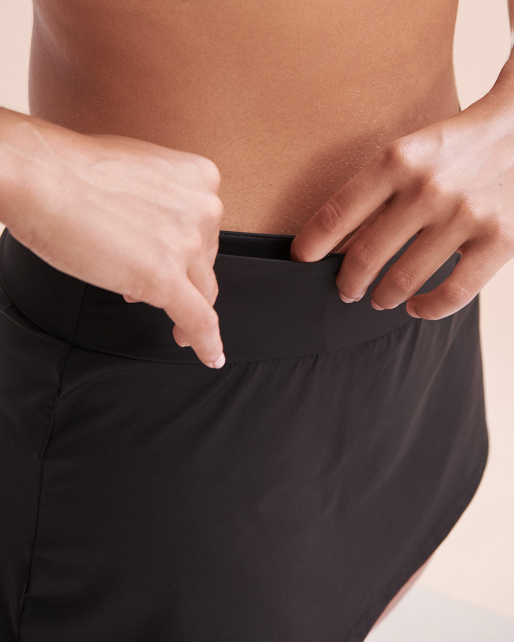 EAU DE SEA High Waist Skirt Bikini Bottom Black 01300332 - View4