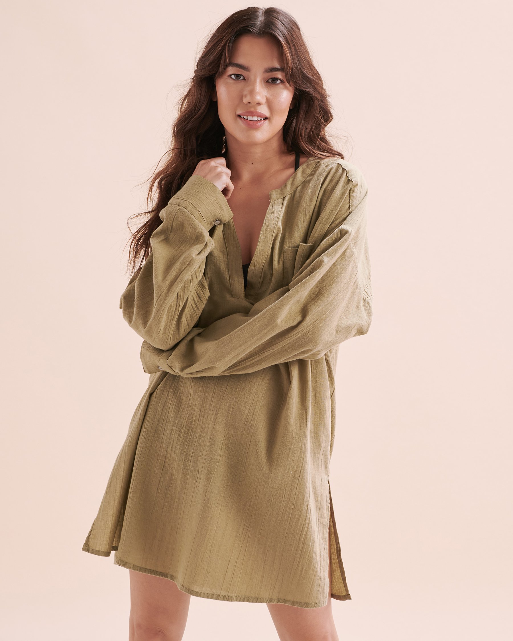 O'NEILL Chemise longue manche Belizin Vert pâle SP3404035 - Voir4
