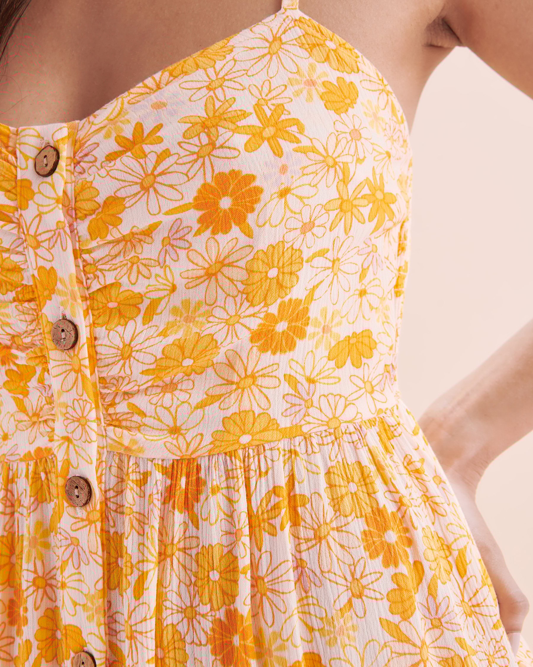 TROPIK Retro Floral Thin Straps Short Dress Retro Floral 02300123 - View7