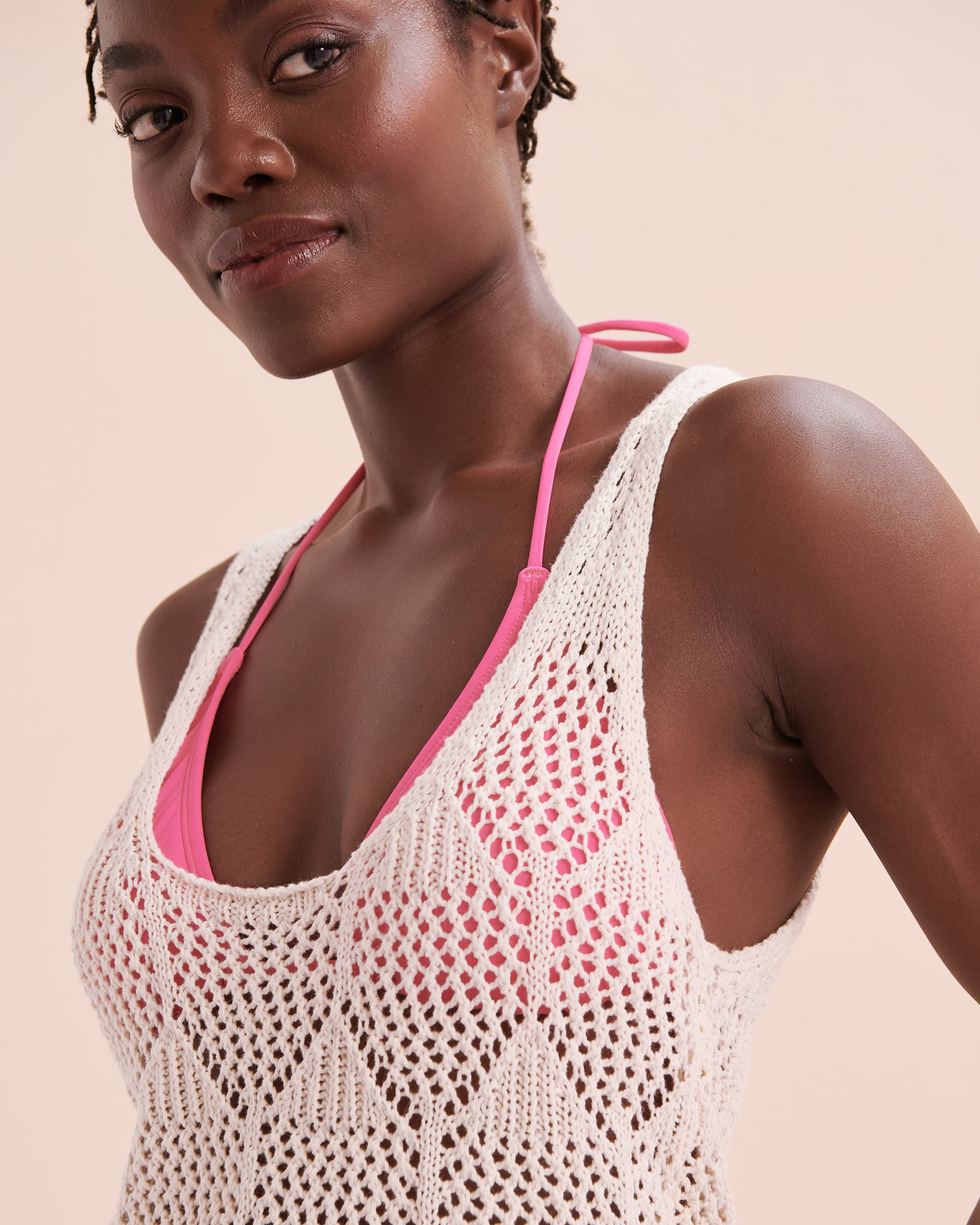 RIP CURL Island Hopper Crochet Cami Off White 021WKN - View3