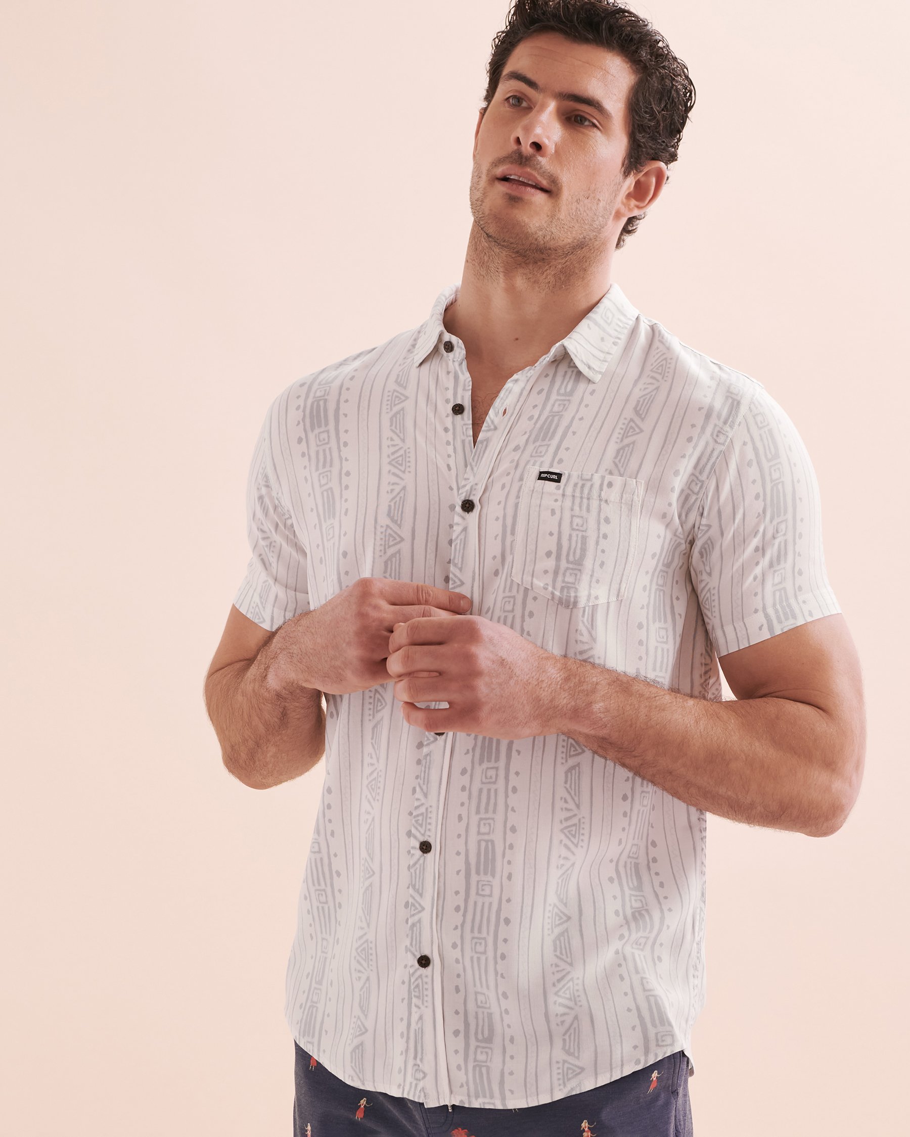 RIP CURL Chemise à manches courtes Party Pack Blanc 03FMSH - View1