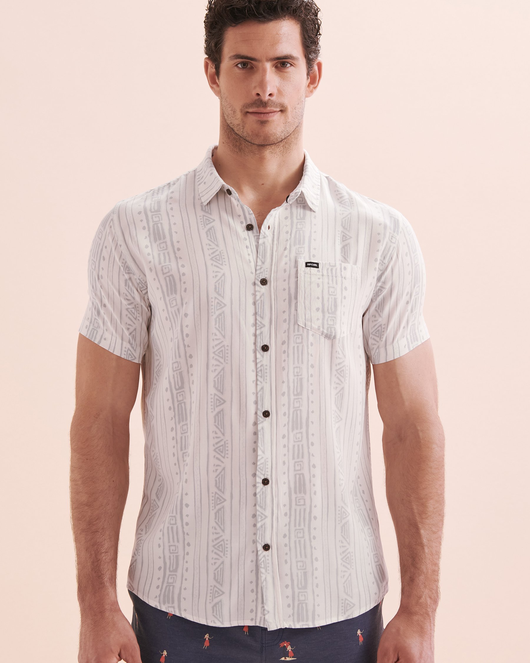 RIP CURL Chemise à manches courtes Party Pack Blanc 03FMSH - View4