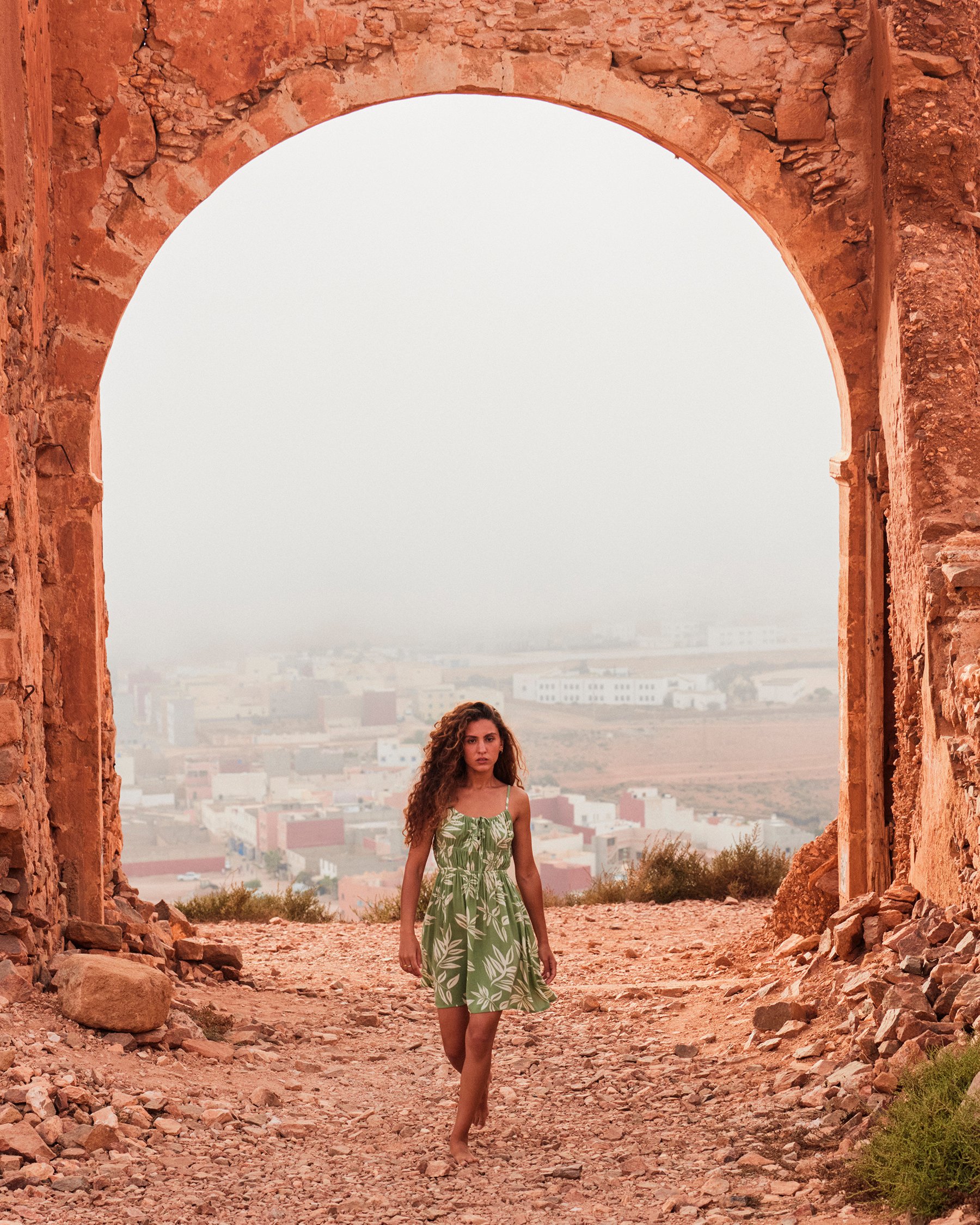 ROXY La Vida Mini Dress Oil Green ERJWD03813 - View5