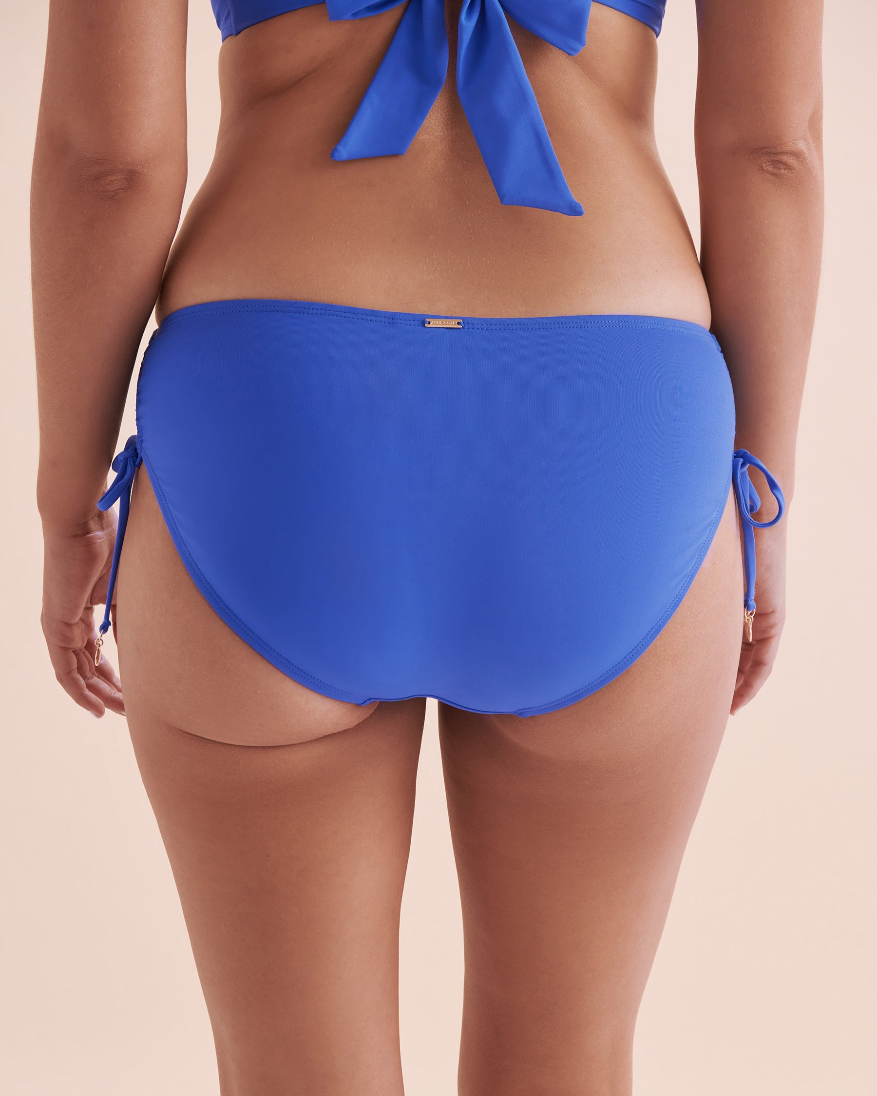 ANNE COLE Live in Color Alex Side Tie Bikini Bottom Iris Blue MYMB30001 - View4