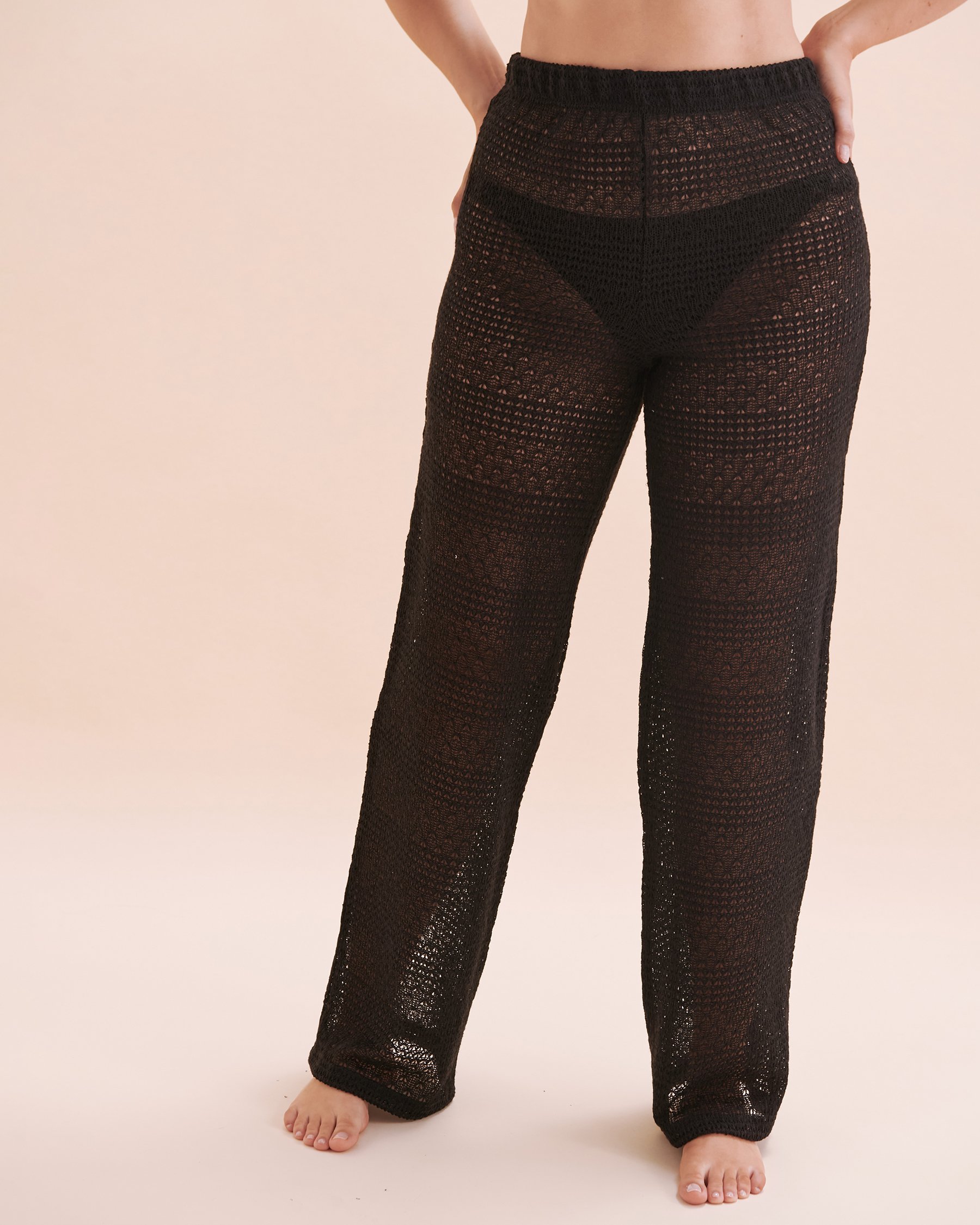 COVER ME Pantalon Moroccan Crochet Noir 25027025 - Voir1