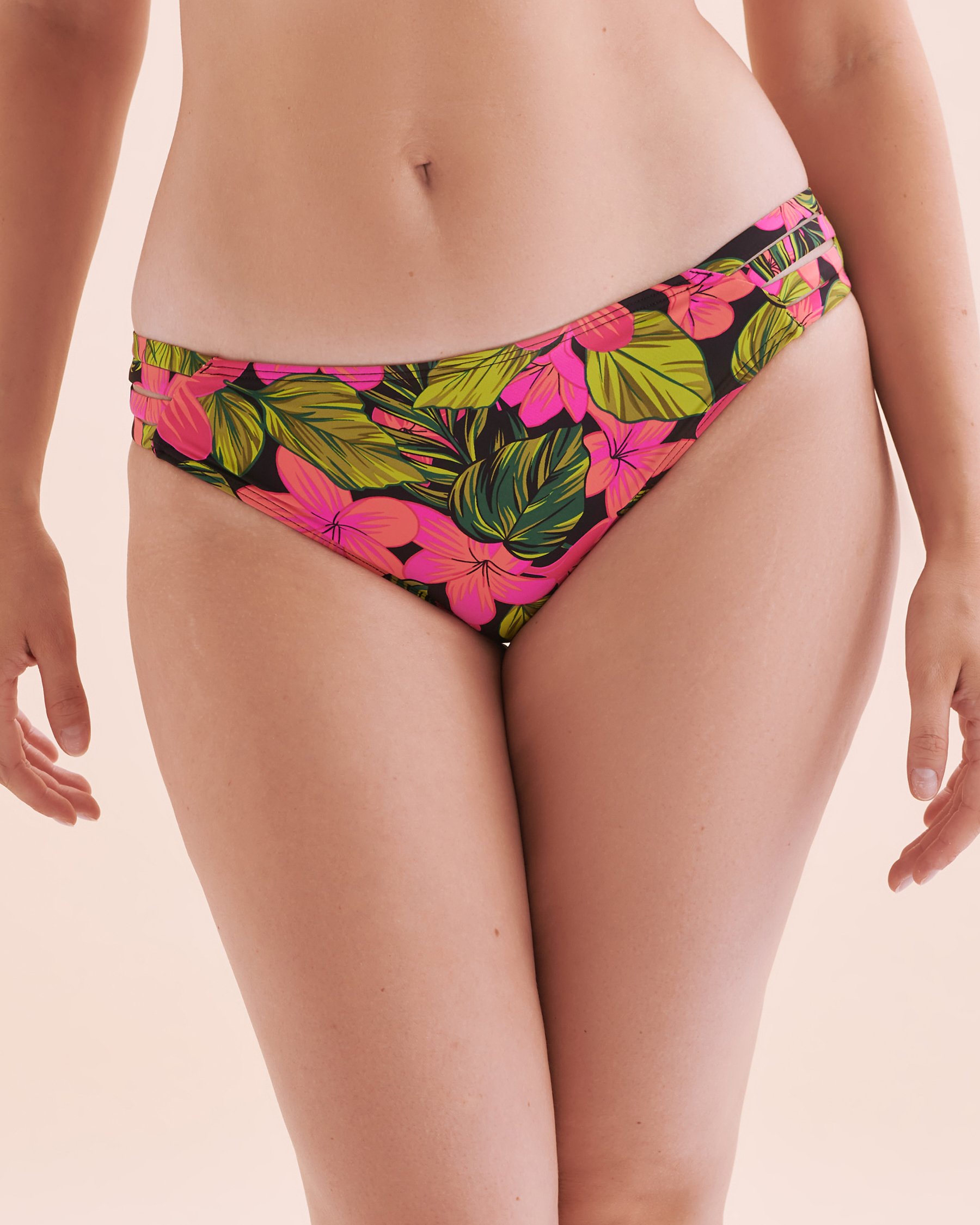 EAU DE SEA Bas de bikini taille basse Tropic Bliss Évasion tropicale rose 01300343 - View4