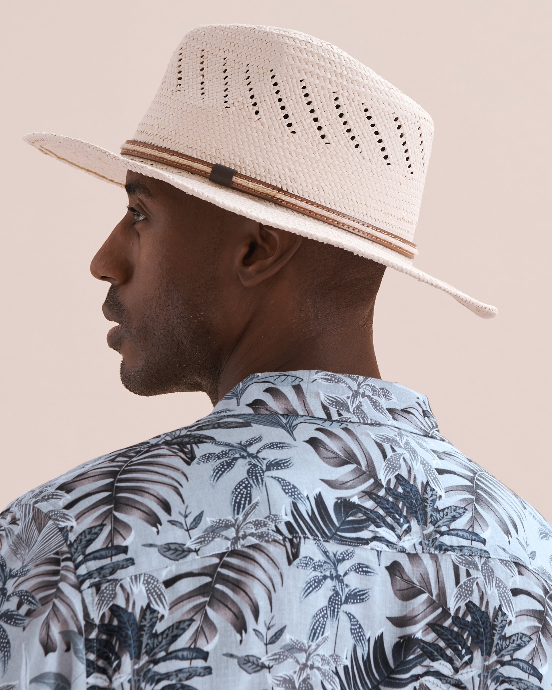 FINDS Chapeau de paille Panama Beige LA412-12674 - View3