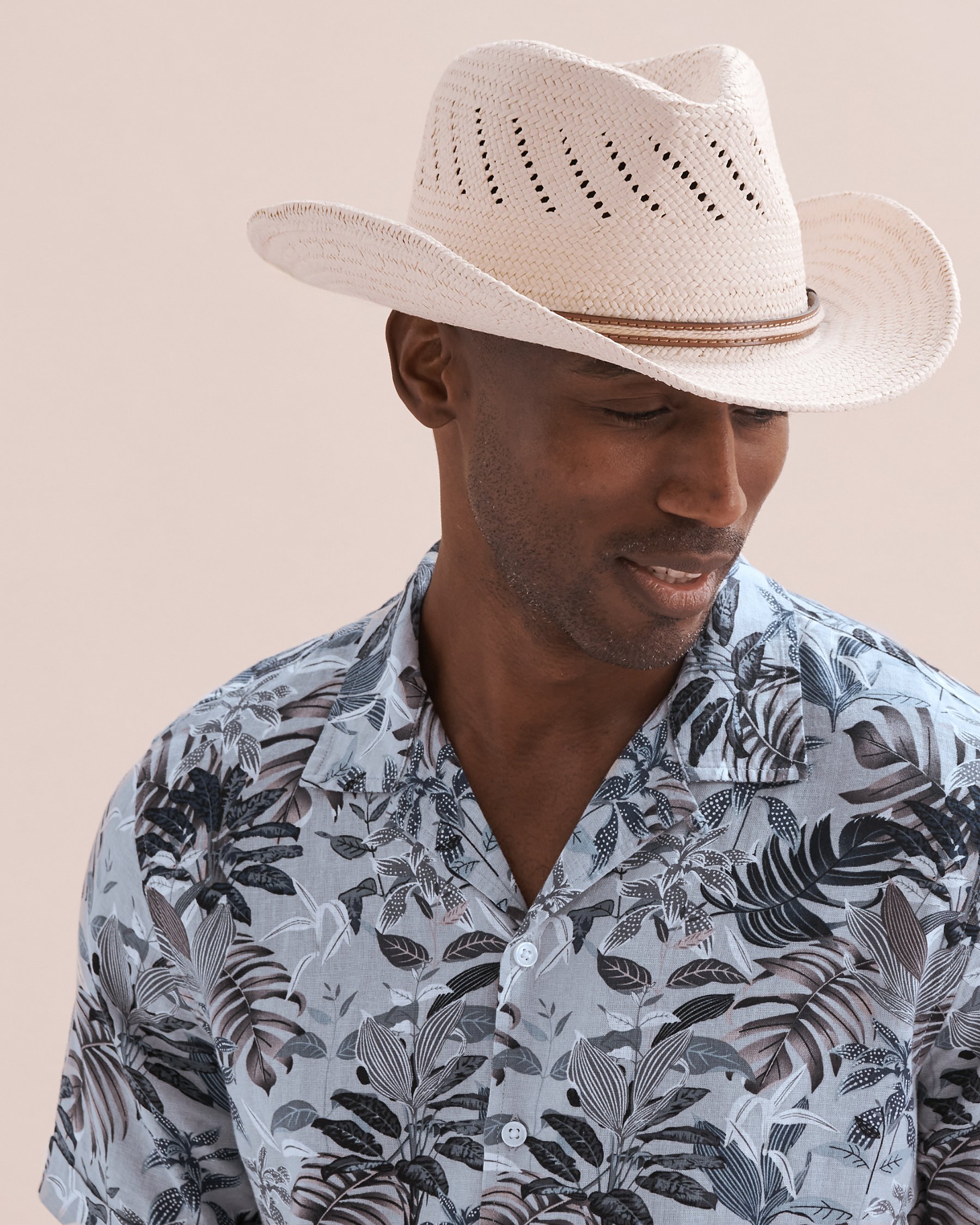 FINDS Chapeau de paille Panama Beige LA412-12674 - View4